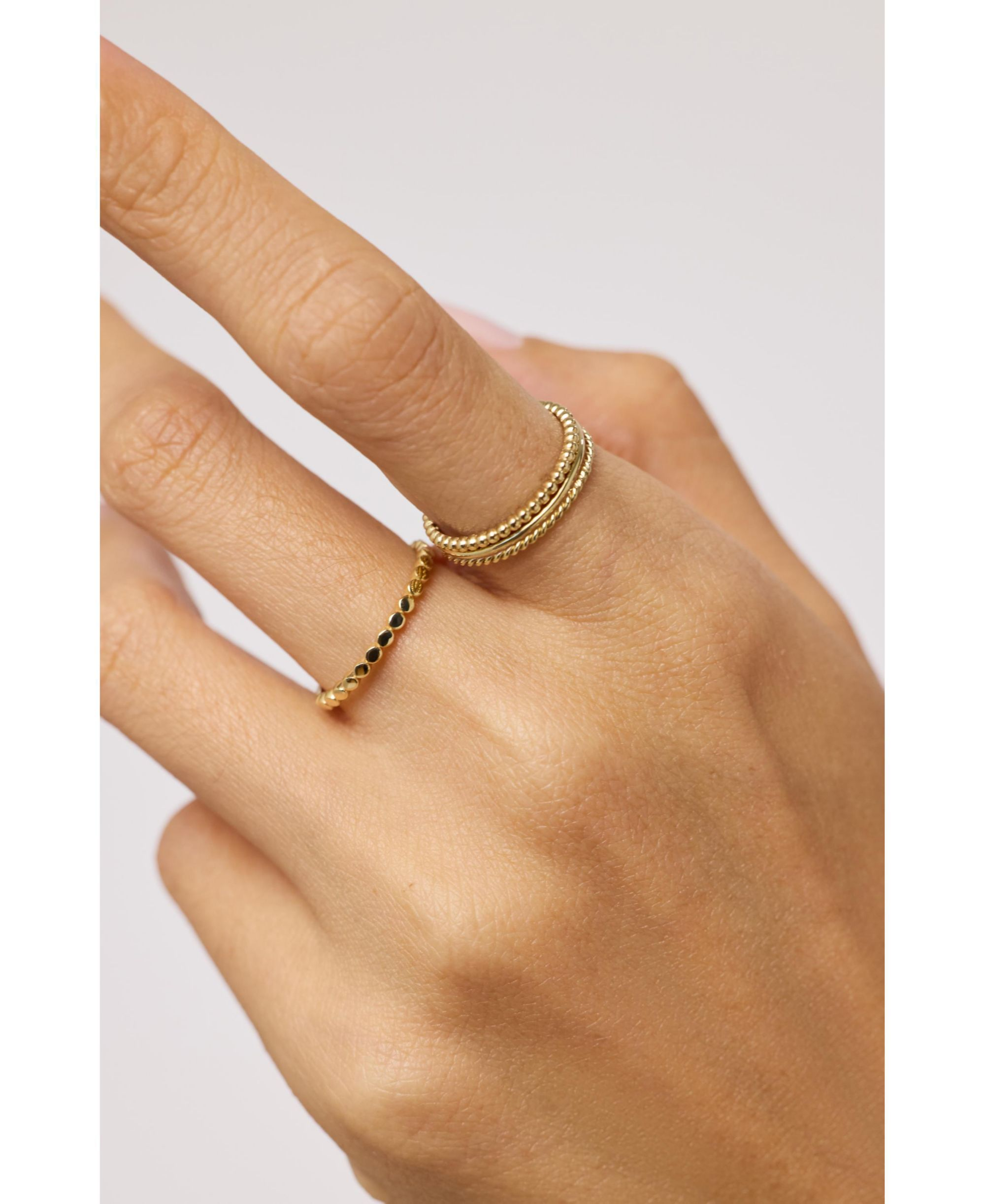 Solid Gold Circles Ring — Image 3