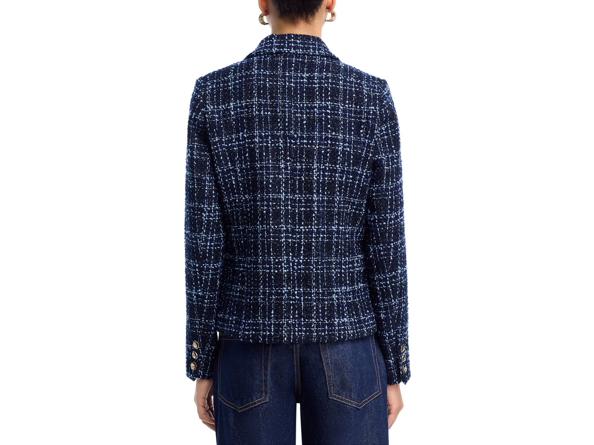 Tweed Double Breasted Blazer - Exclusive — Image 3