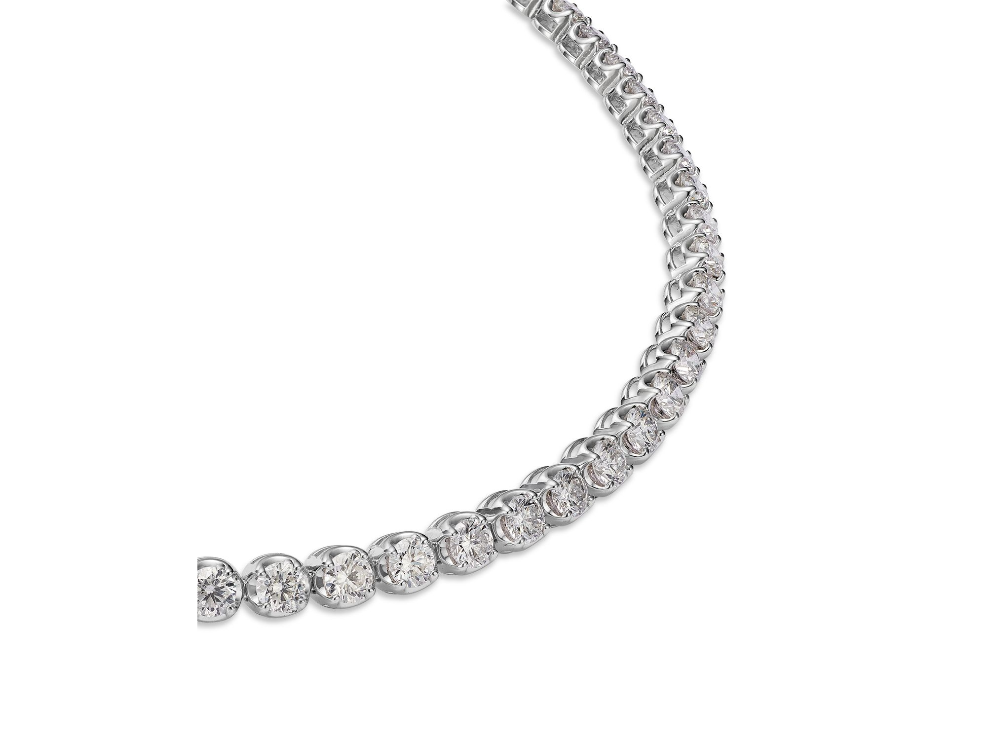 Certified Colorless Diamond Tennis Bracelet Collection in 14K White Gold, 2.0-10.0 tcw — Image 11