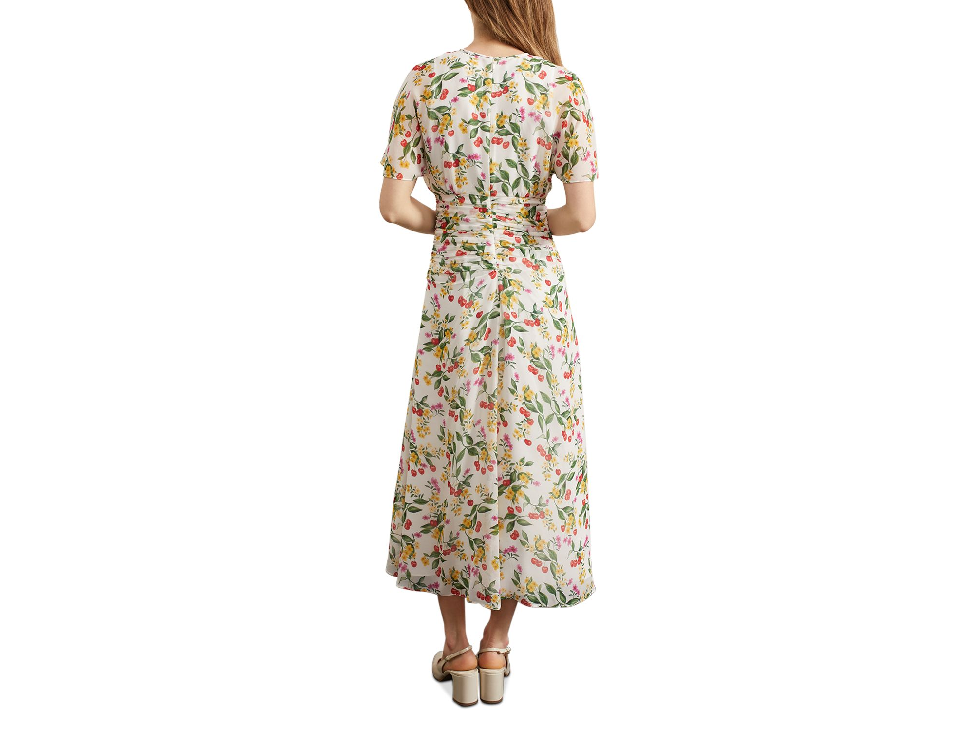 Tegan Printed Silk Dress — Image 6