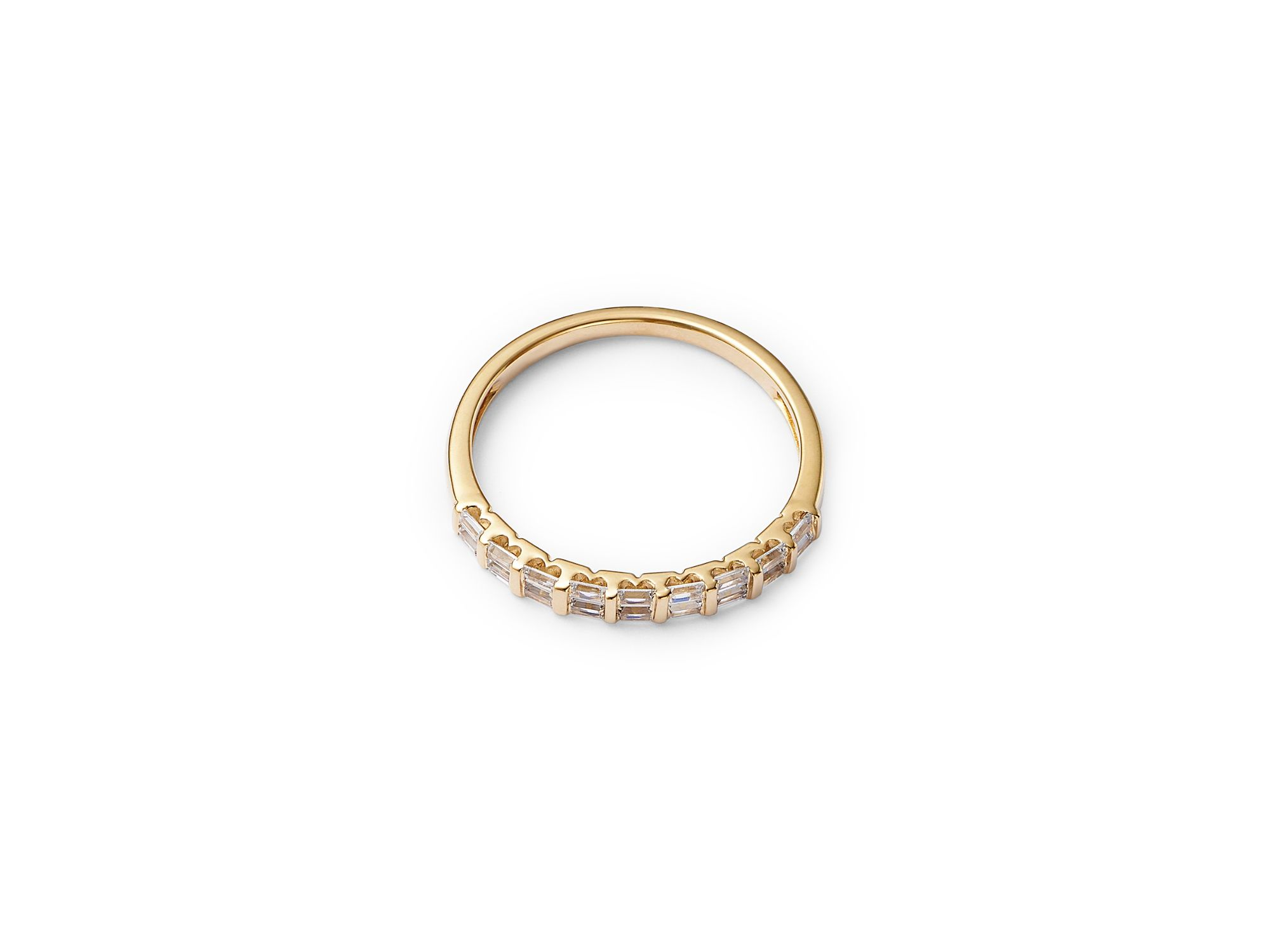 Diamond Baguette Band in 14K Yellow Gold, 0.25 tcw — Image 3