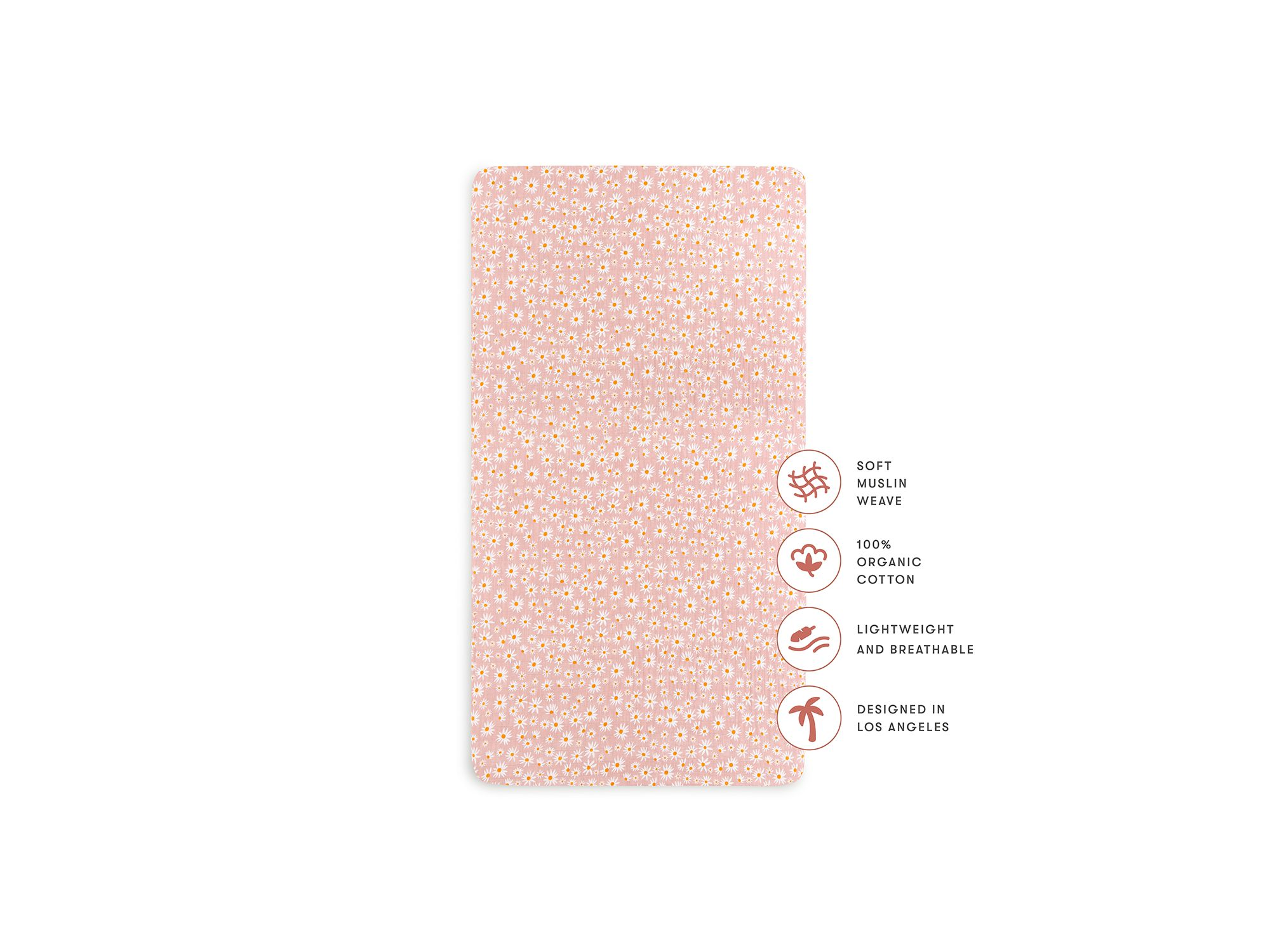 Crib Sheet in GOTS Certified Organic Muslin Cotton — Image 6