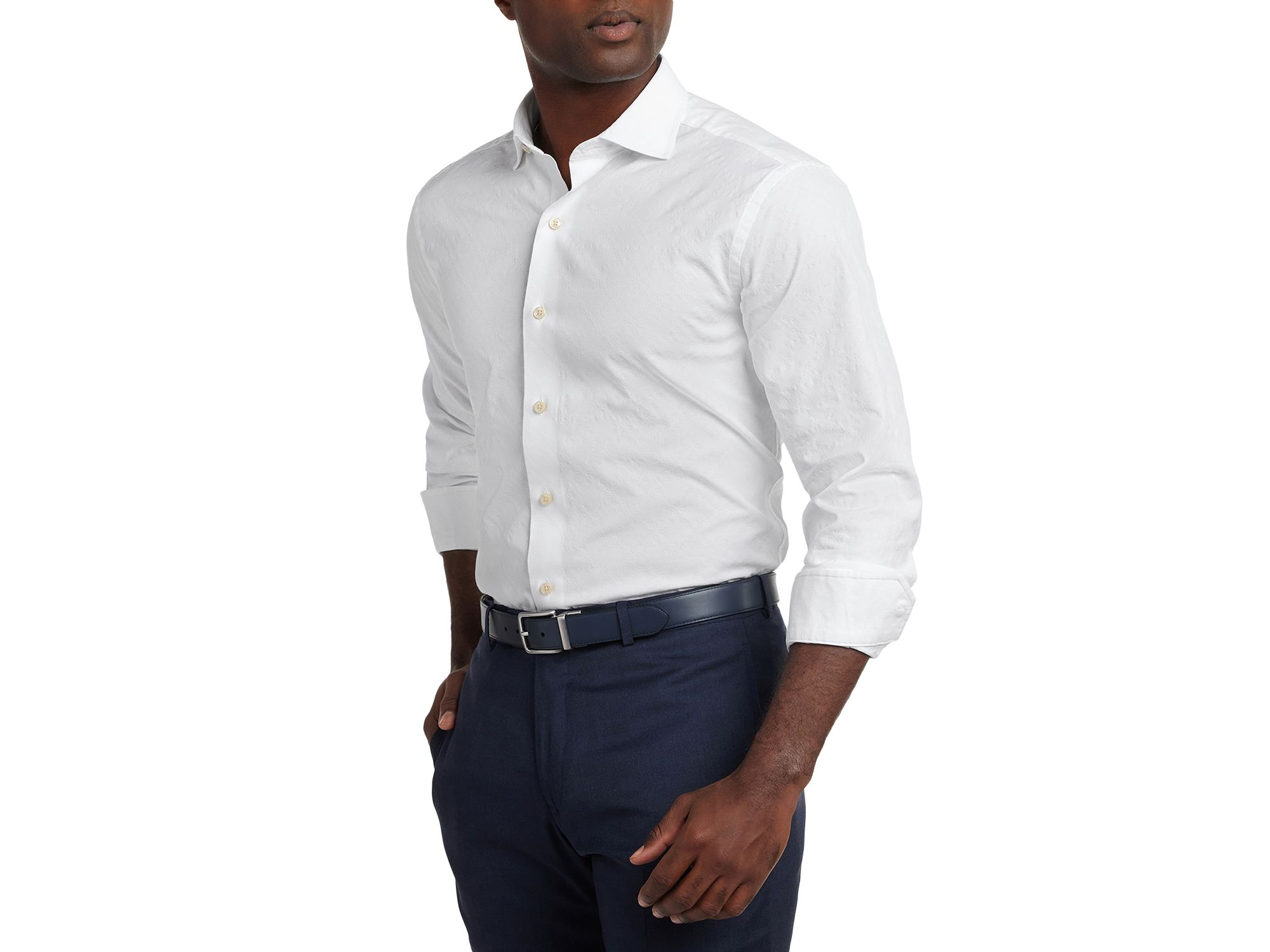Geometric Jacquard Shirt — Image 5