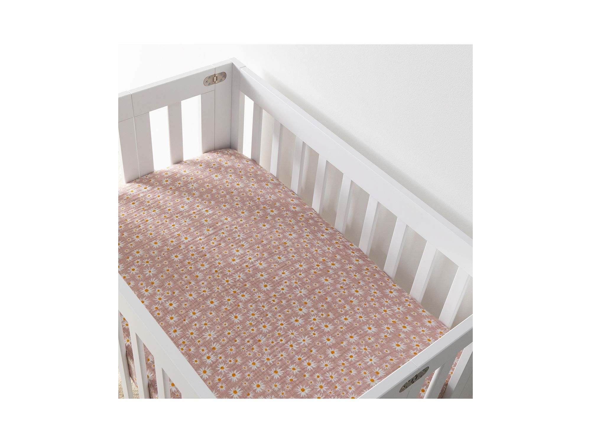 Mini Crib Sheet in GOTS Certified Organic Muslin Cotton — Image 4