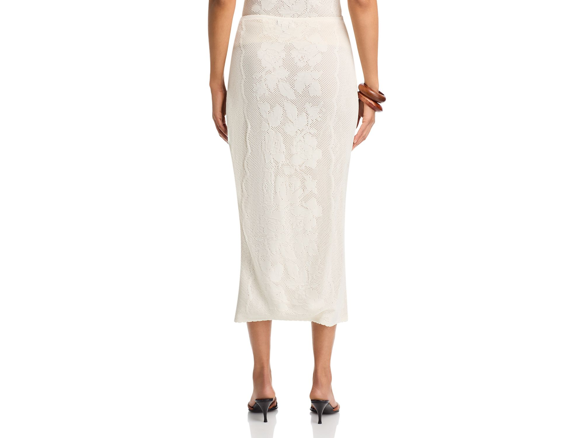 Placed Crochet Halter Top & Midi Skirt Set - Exclusive — Image 7