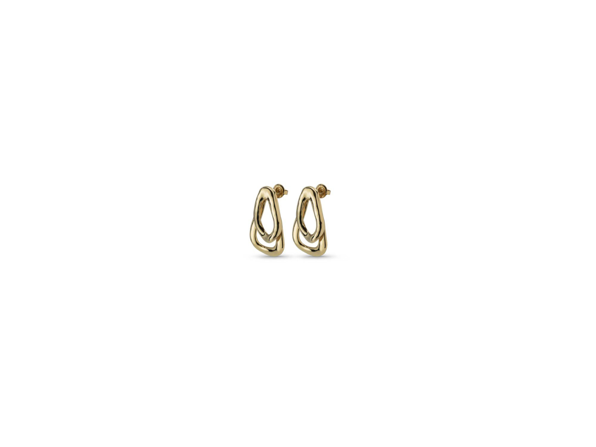 Interlocked Link Earrings — Image 3