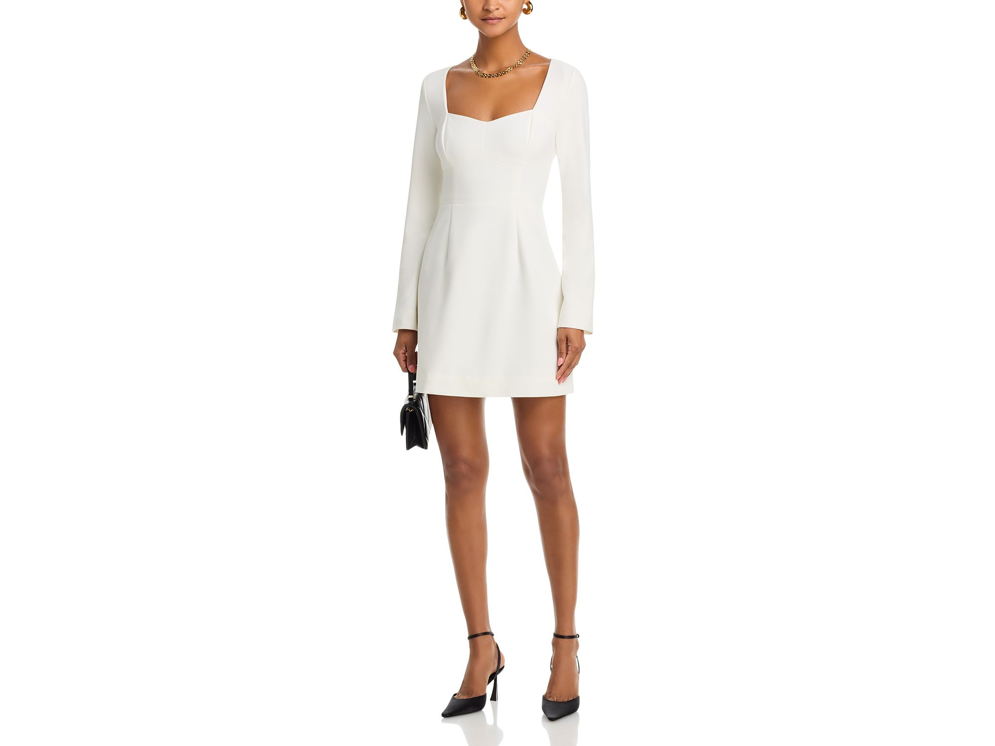 Whisper Sweetheart Neck Mini Dress — Image 3