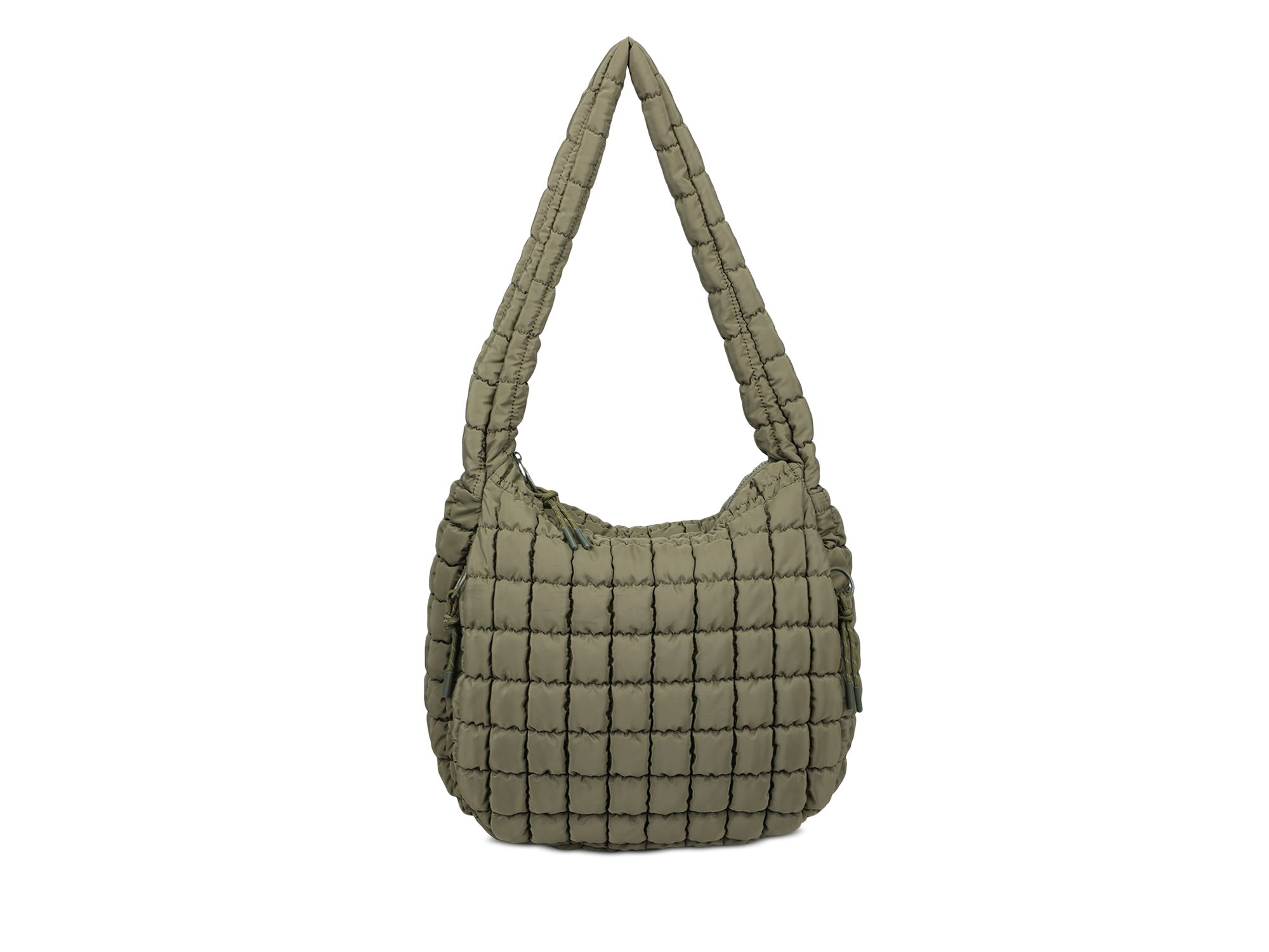 Revive Extra Large Quilted Nylon Hobo - Image 1