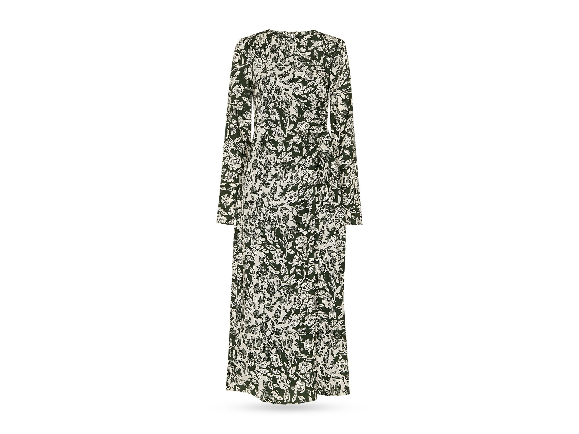 Cut Stems Ruched Side Dress — Image 4