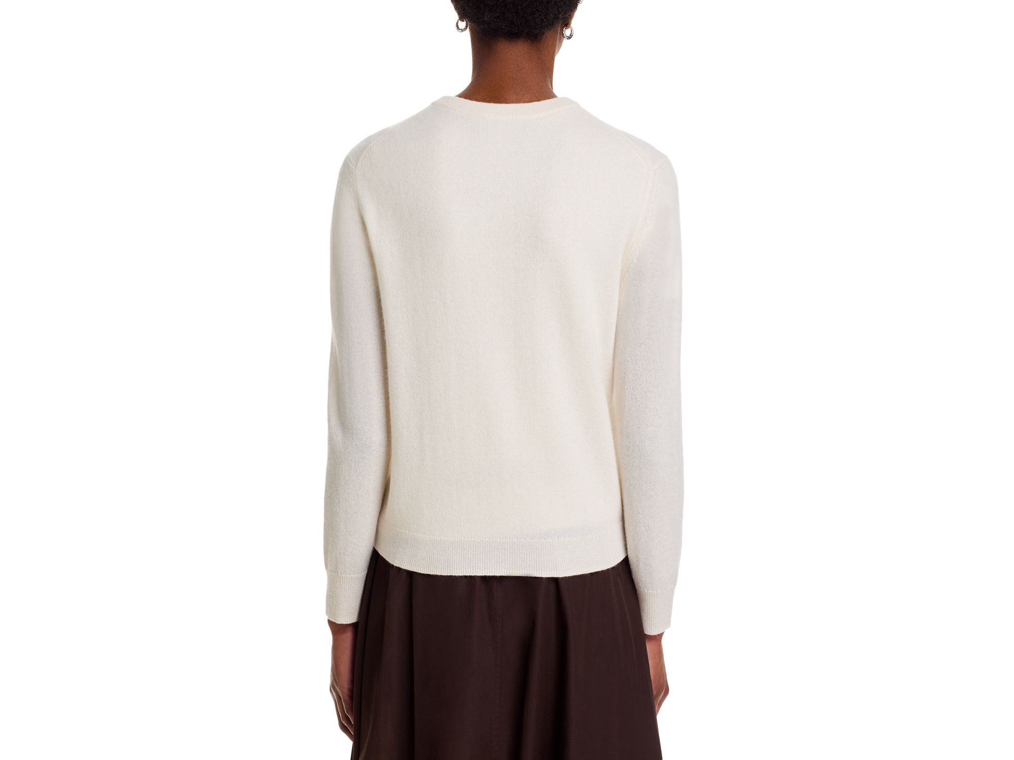100% Cashmere Crewneck Cardigan Sweater - Exclusive — Image 3