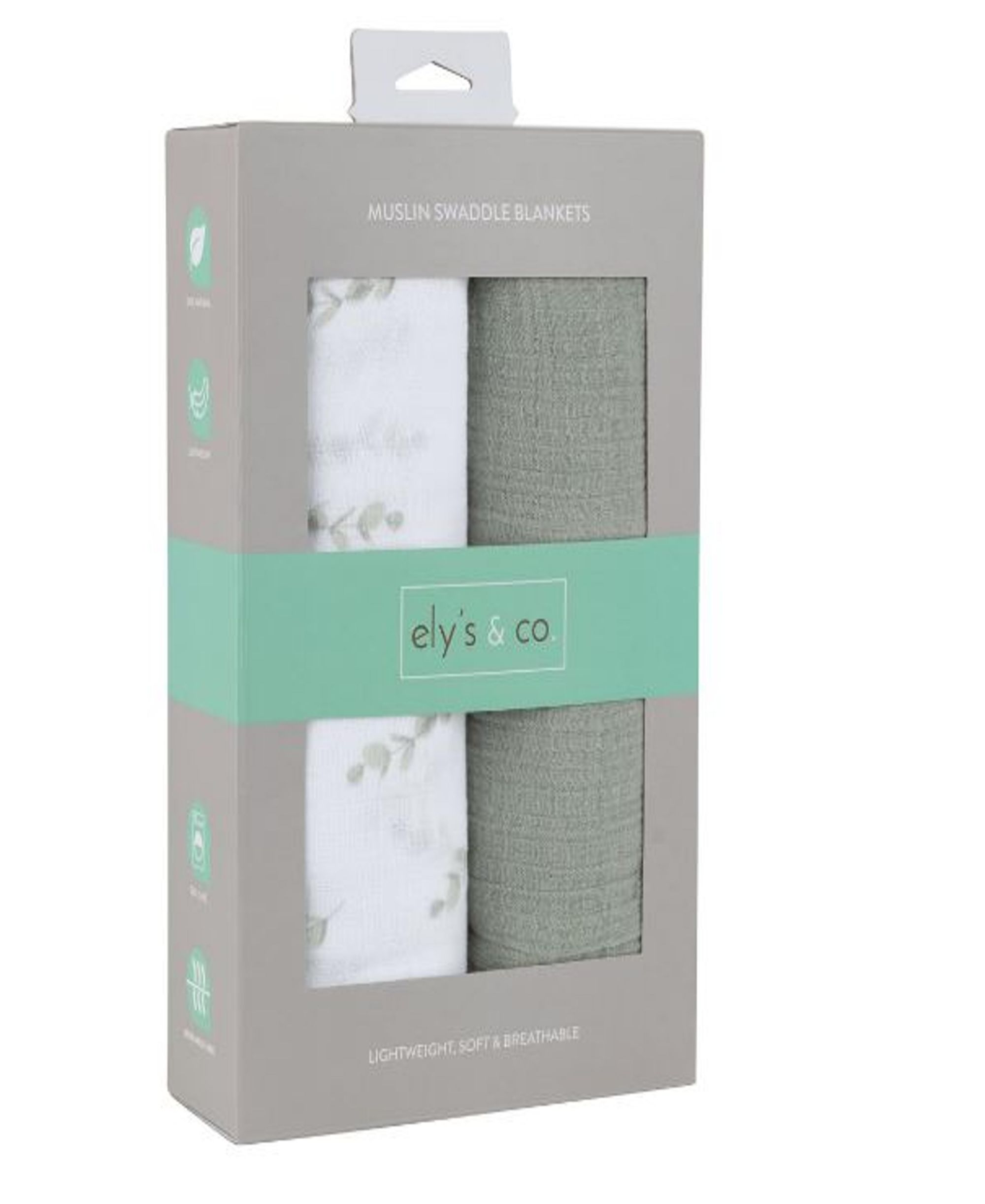 Unisex Cotton Muslin Swaddle Blanket 2 Pack - Baby — Image 3