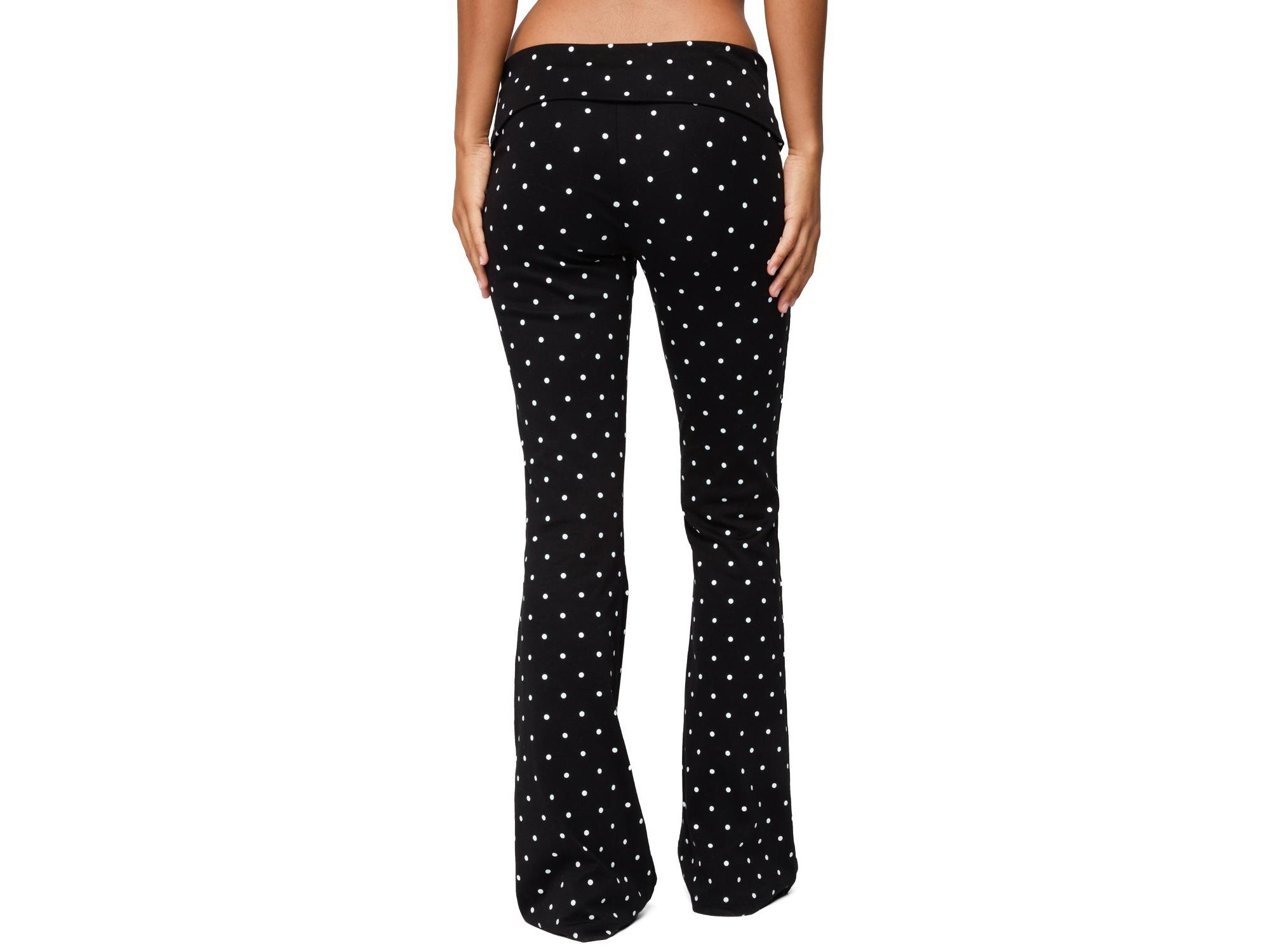 Daliya Polka Dot Fold Over Pants — Image 4