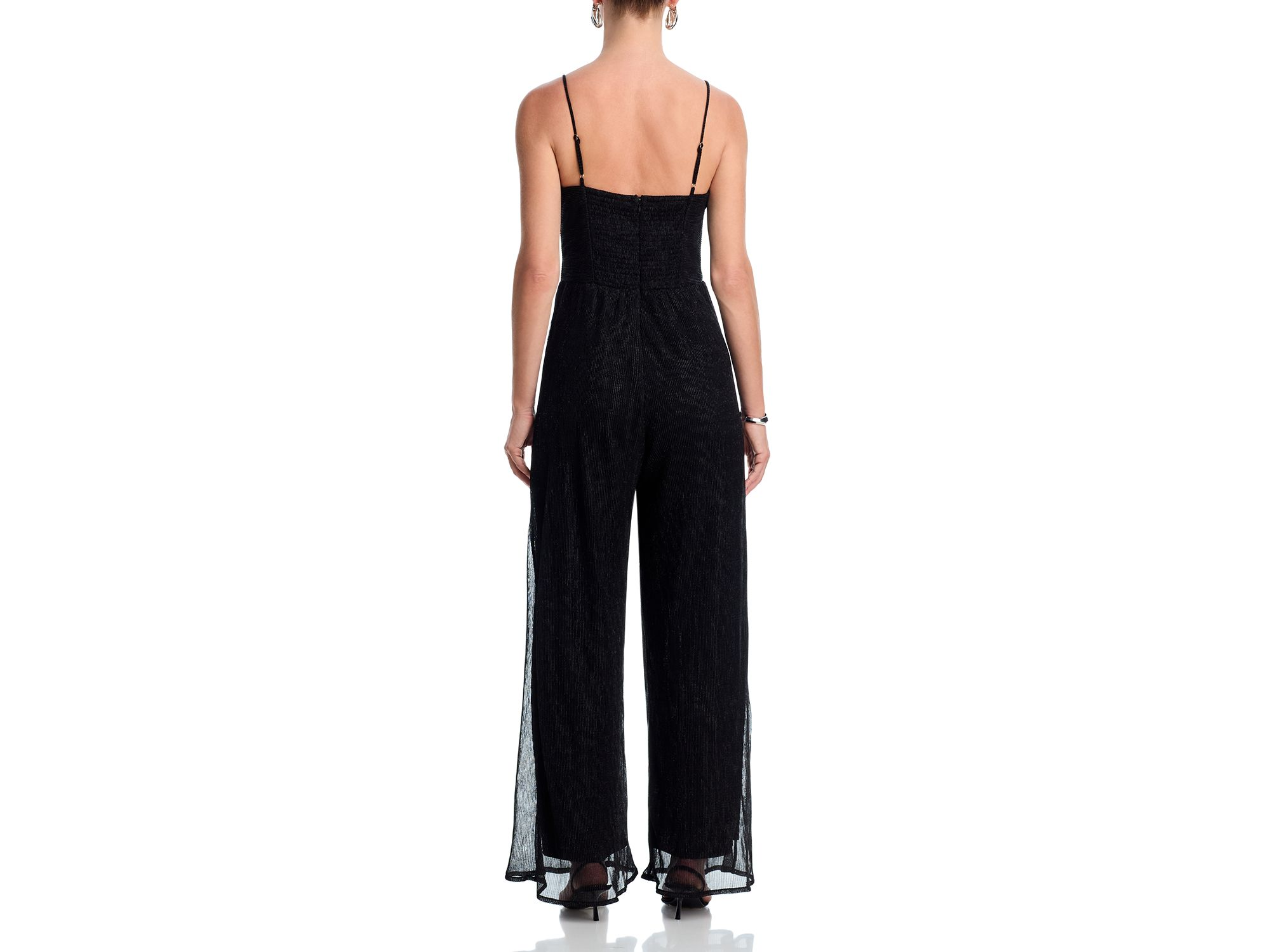 Metallic Crinkle Jumpsuit - Exclusive — Image 4