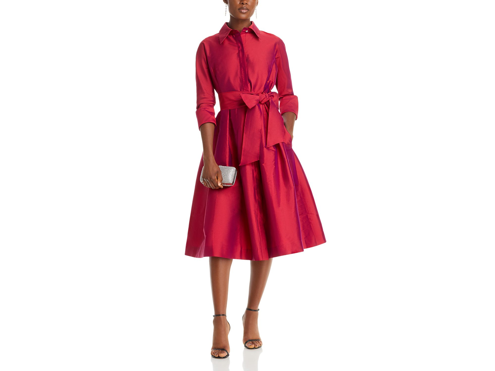 Taffeta Shirt Dress — Image 4