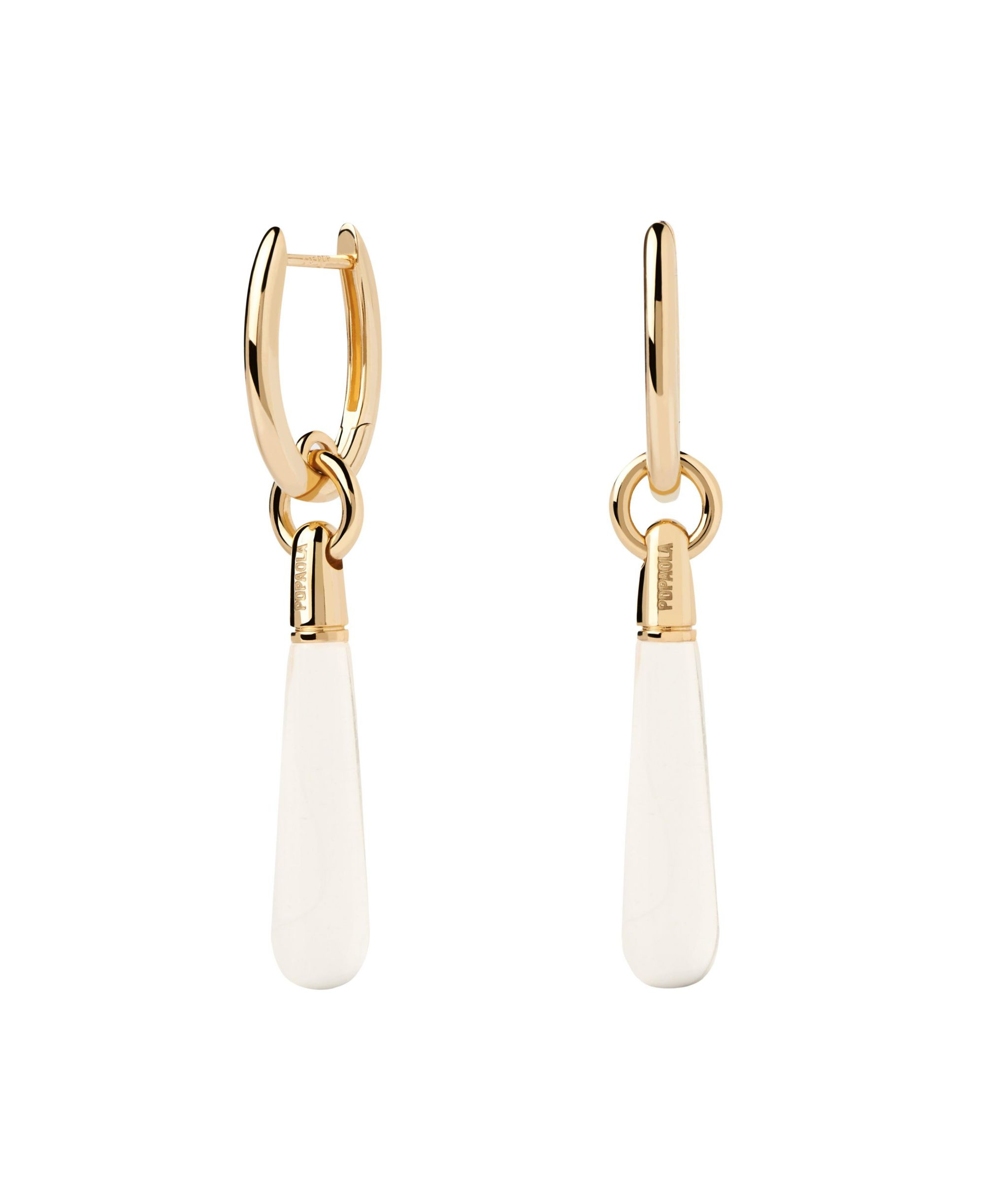 Women's Rock Crystal Large Jupiter Single Hoop — Image 4