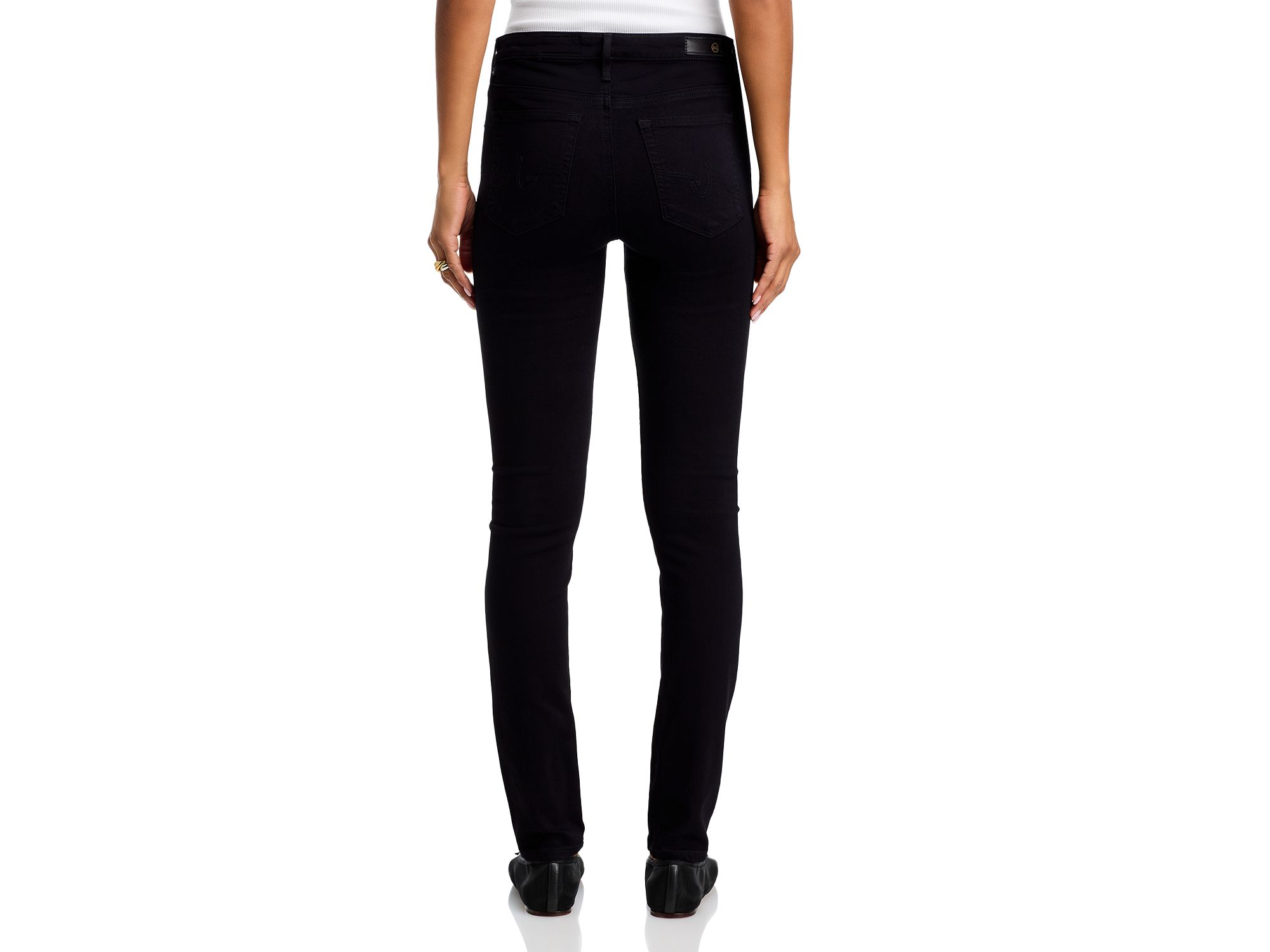 Prima Mid Rise Cigarette Jeans in Black — Image 5