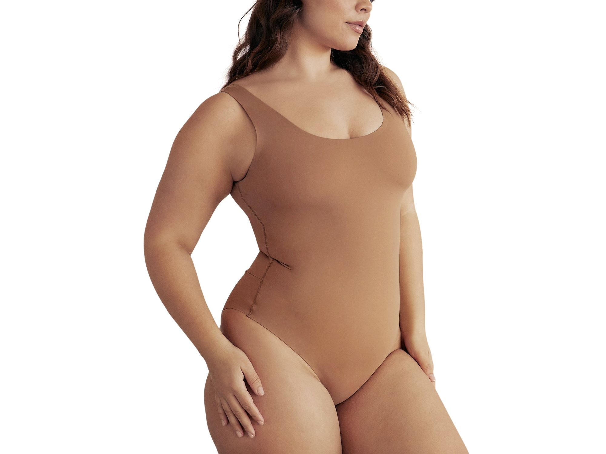 Scoop Neck Hourglass Shapewear Cheeky Bodysuit — Image 4