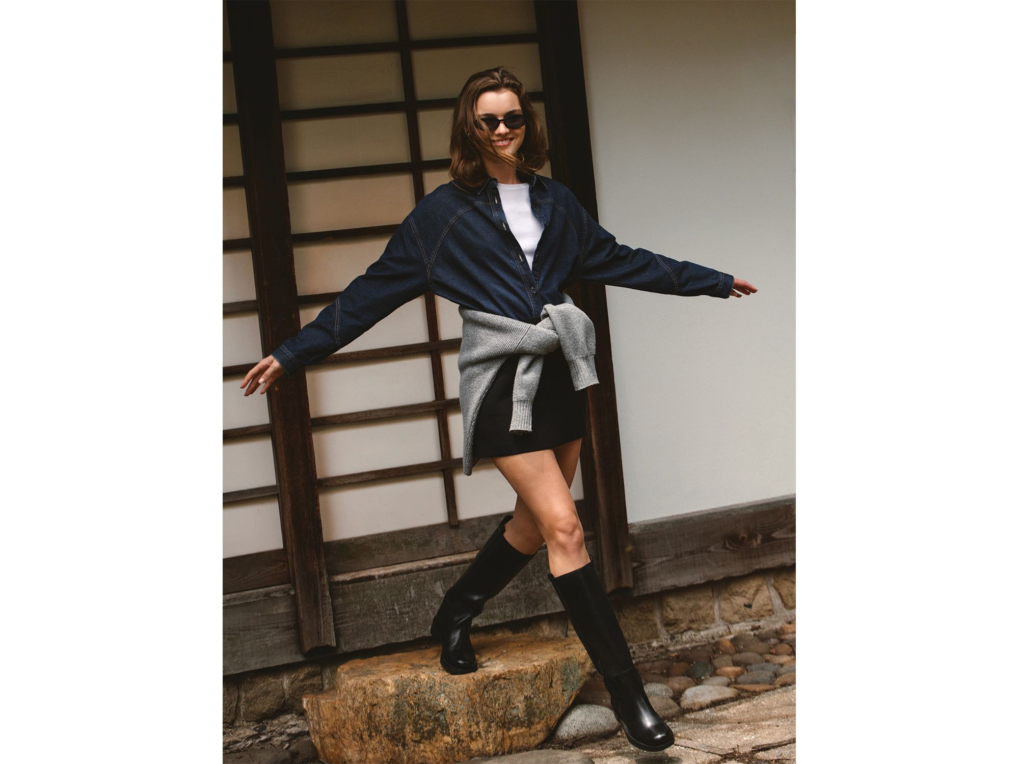 Azra Twill Mini Skirt — Image 5