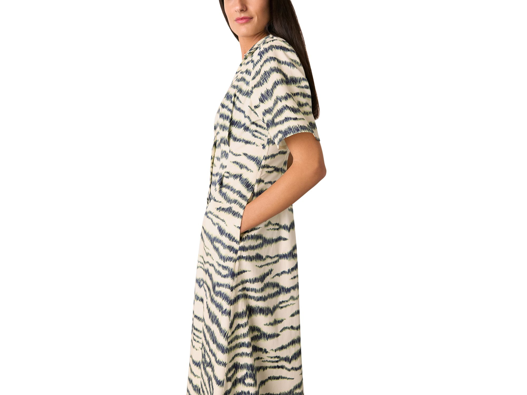 Feathered Tiger Midi Dress — Image 6