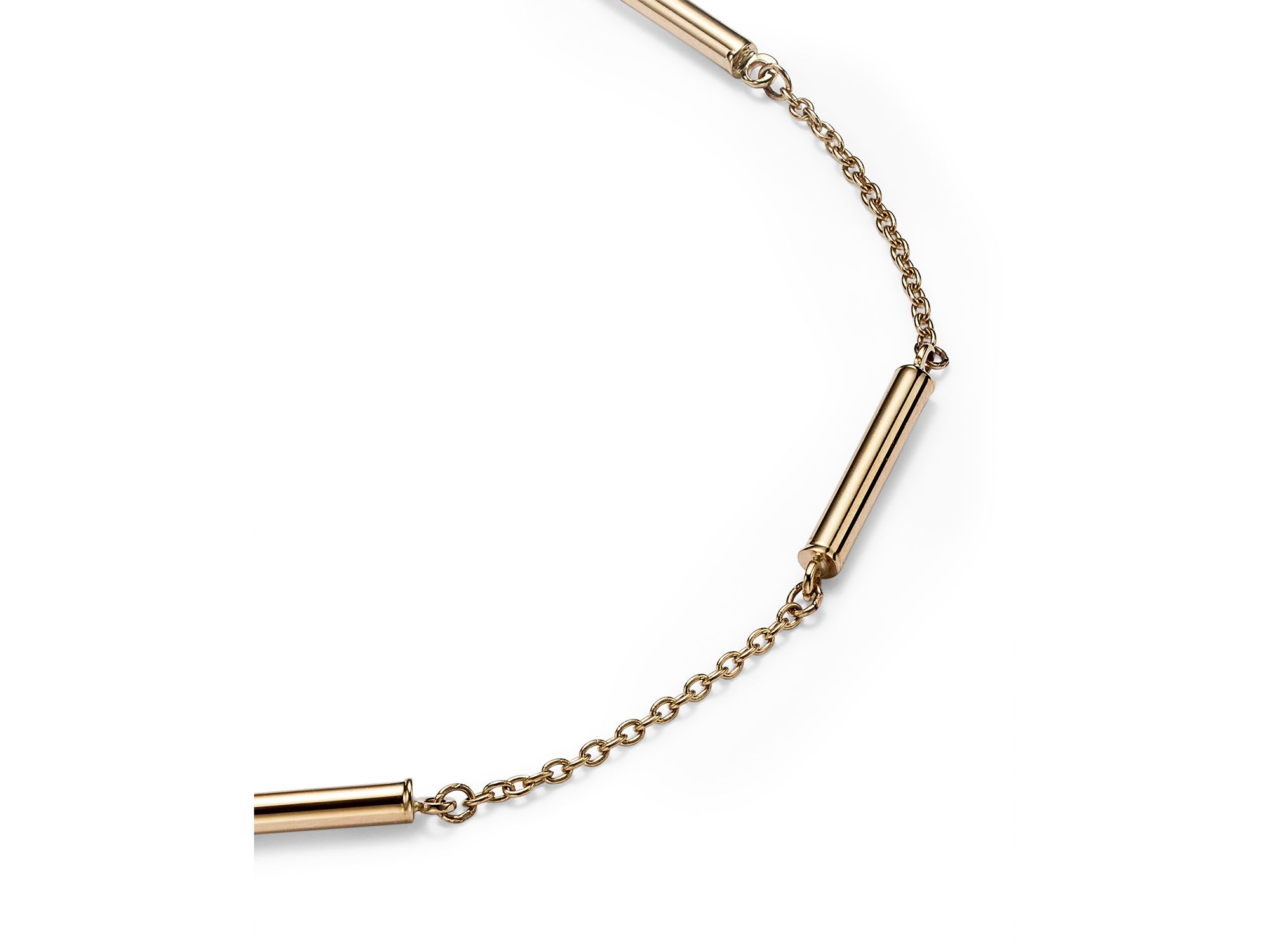 Bar Station Bracelet in 14K Yellow Gold - Exclusive — Image 3