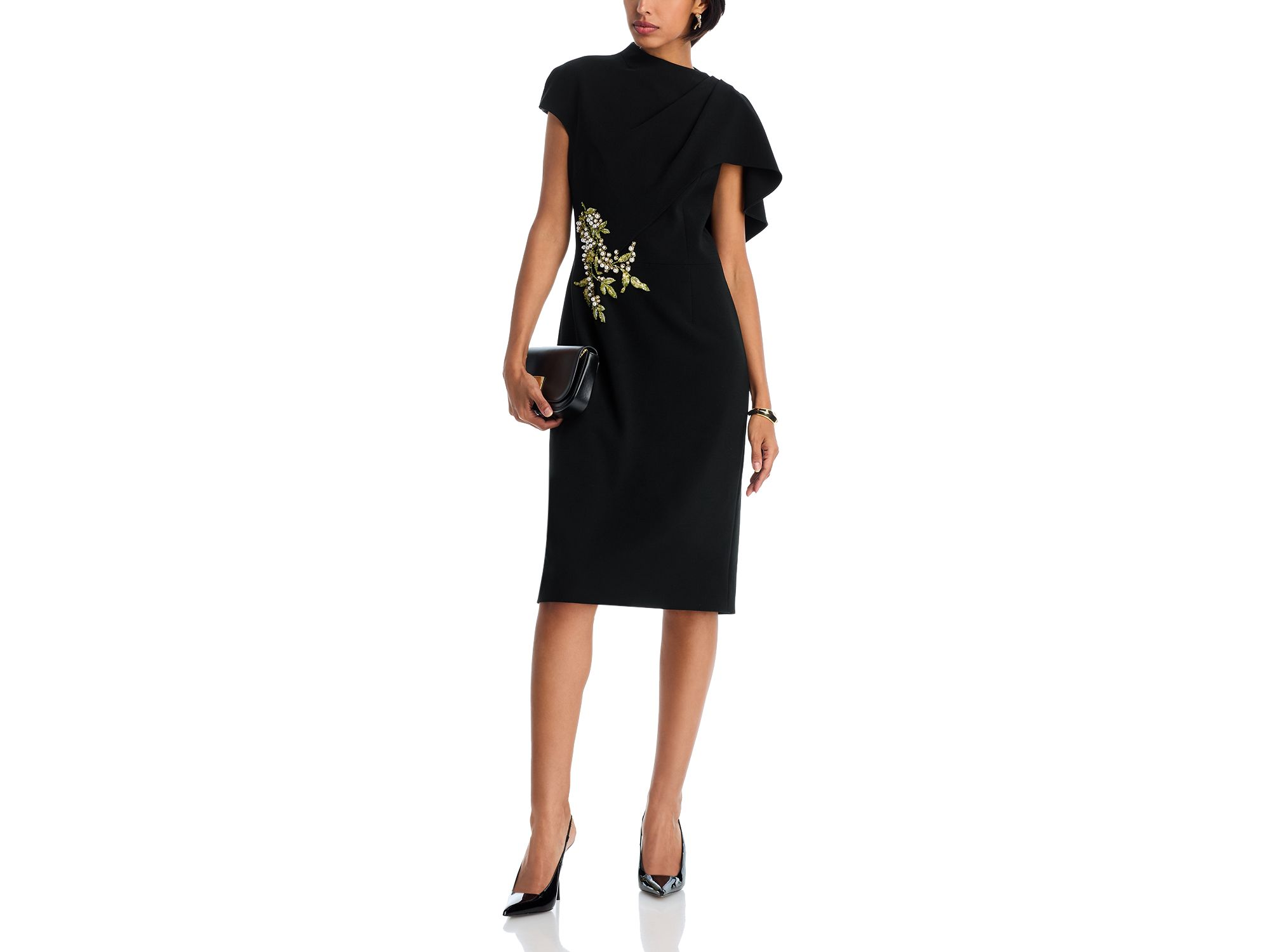 Embellished Cape Dress — Image 3