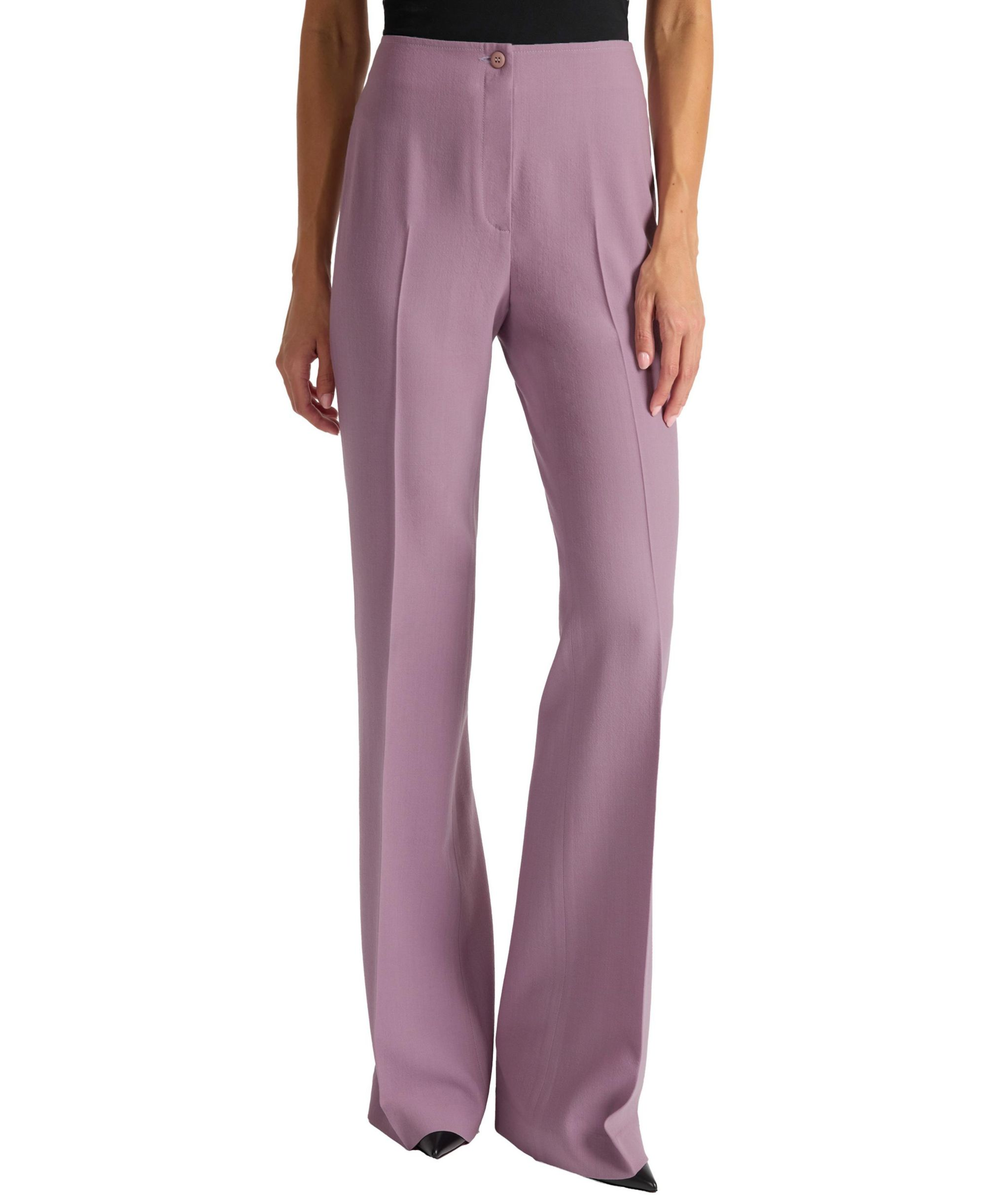 Elizabeth Flared Leg Pant in Virgin Wool Stretch — Image 4
