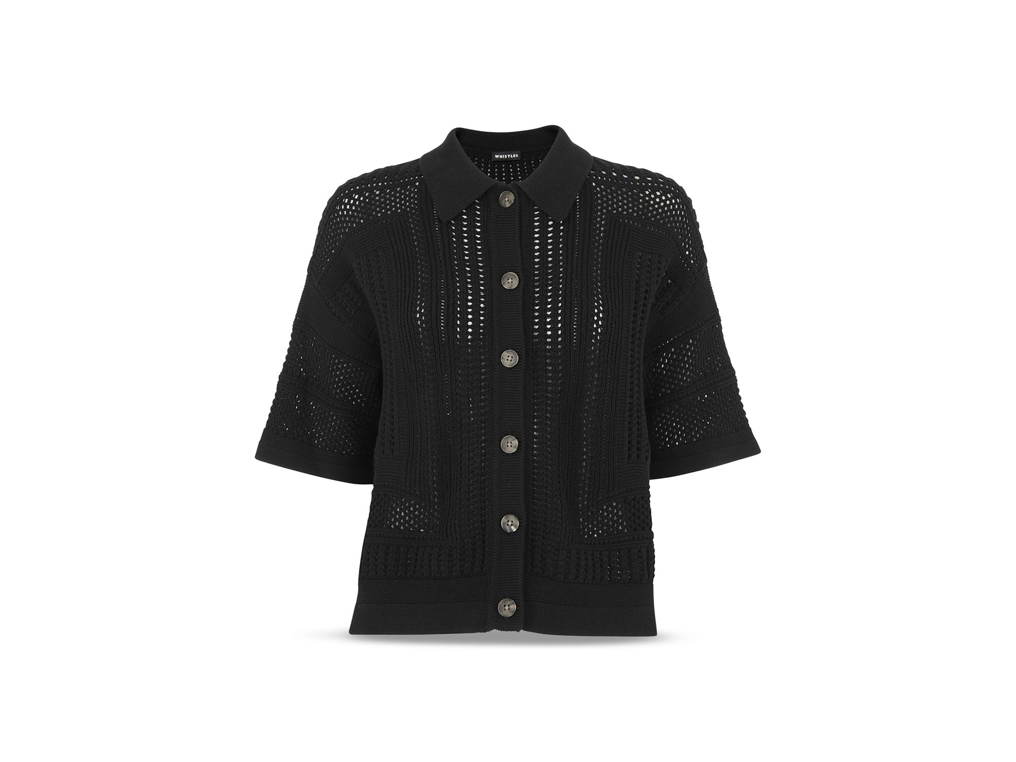 Crochet Knit Shirt — Image 4