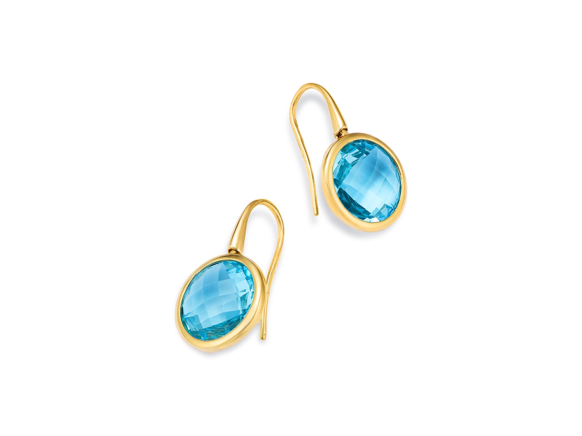 Drop Earrings in 14K Yellow Gold — Image 3