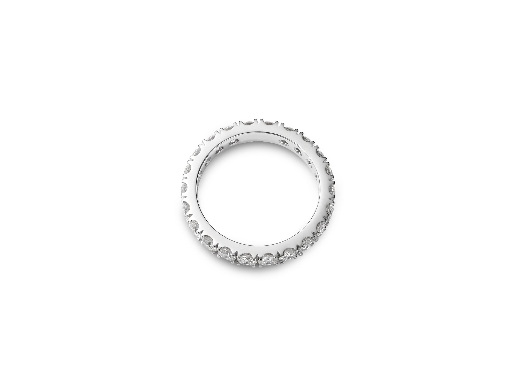 Diamond Certified Eternity Band in 14K White Gold, 2.0 tcw — Image 3