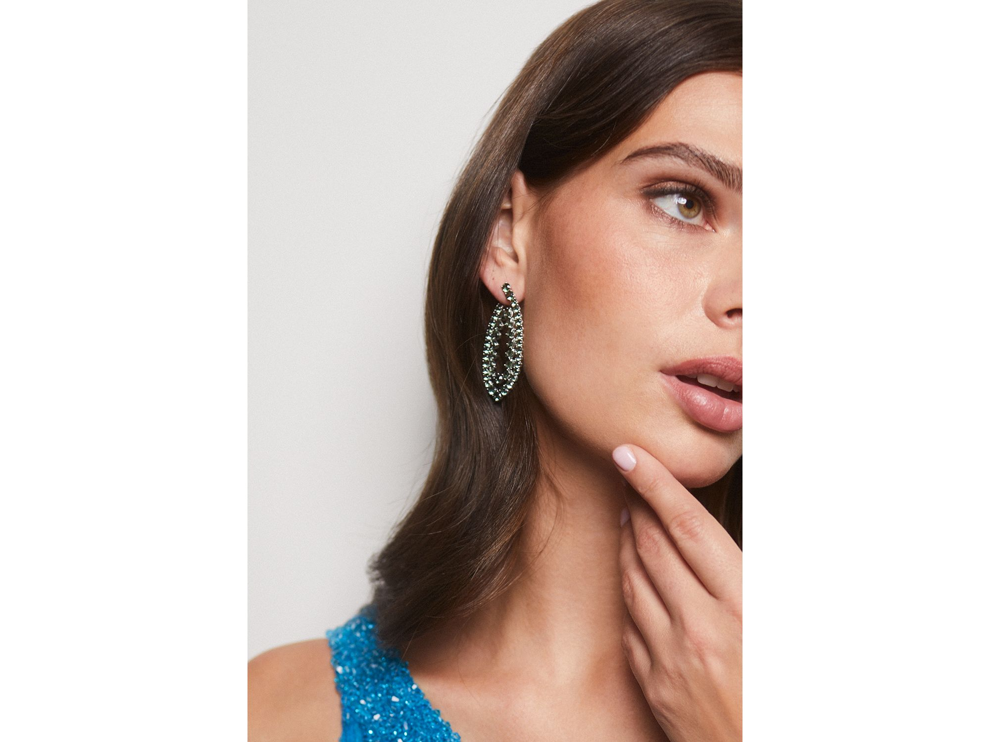 Starlet Stone Drop Front to Back Earrings — Image 3