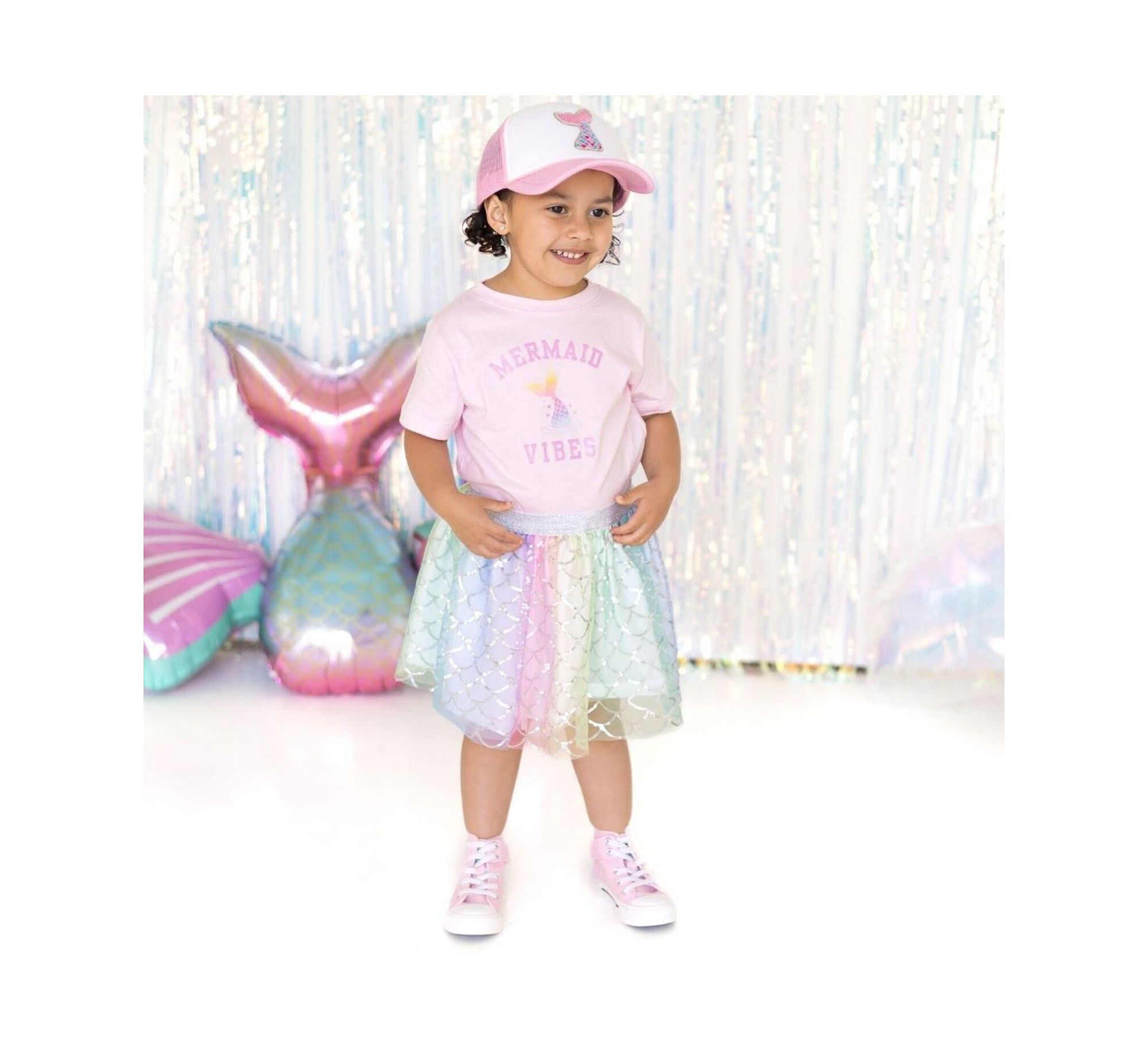 Girls' Rainbow Mermaid Tutu - Baby, Little Kid, Big Kid — Image 4