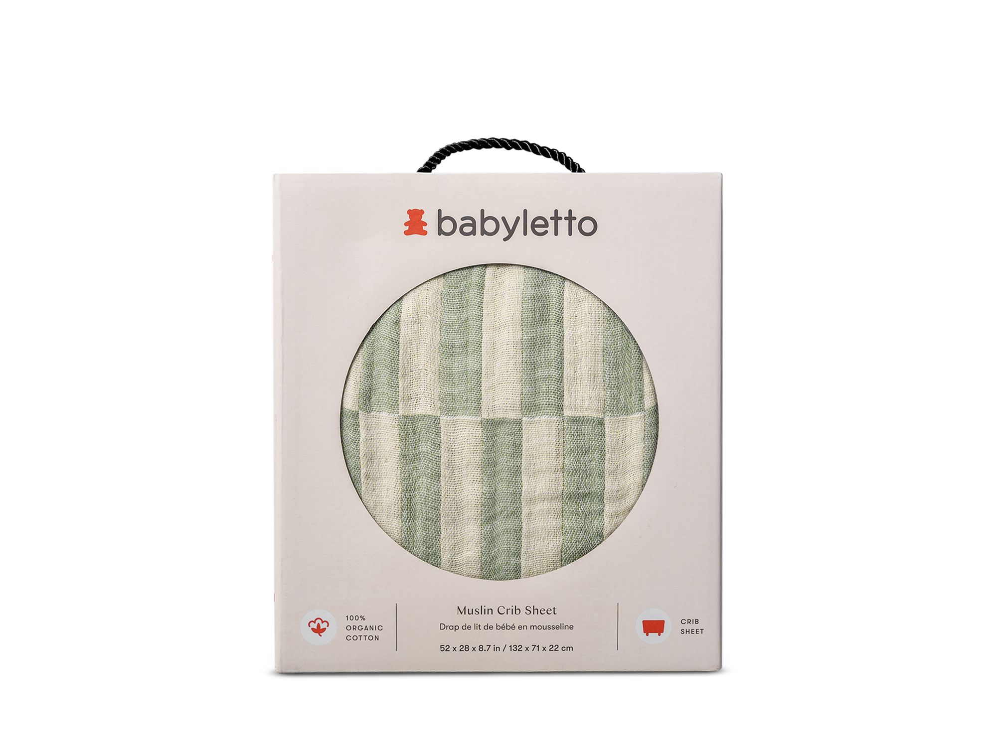 Crib Sheet in Muslin Cotton — Image 6
