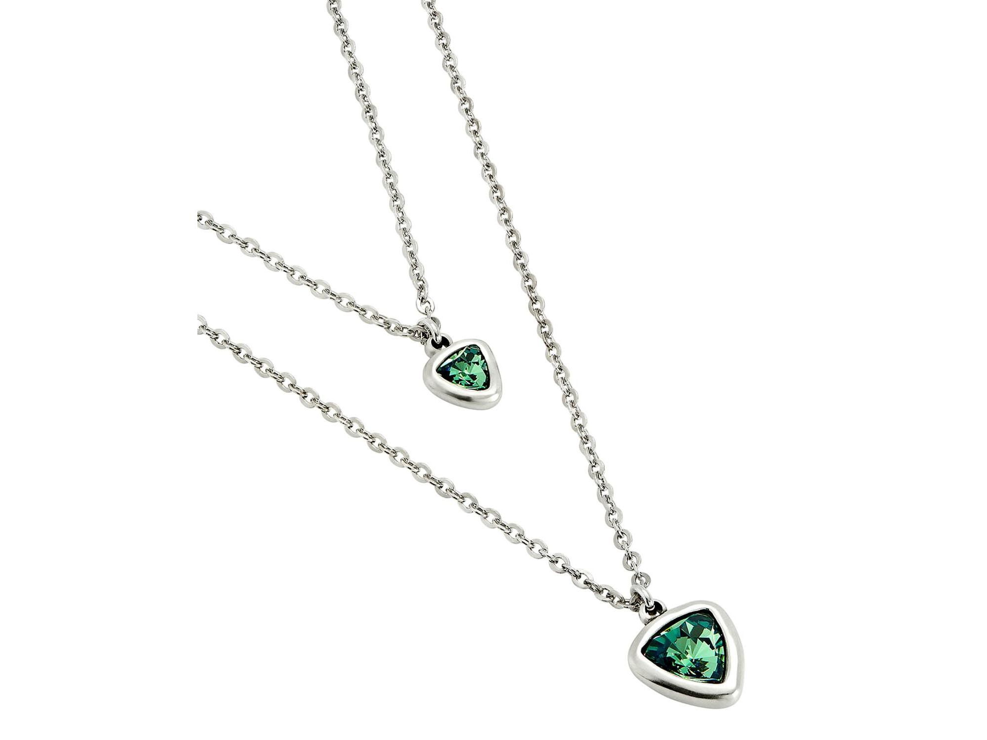 Green Triangle Pendant Necklace — Image 5
