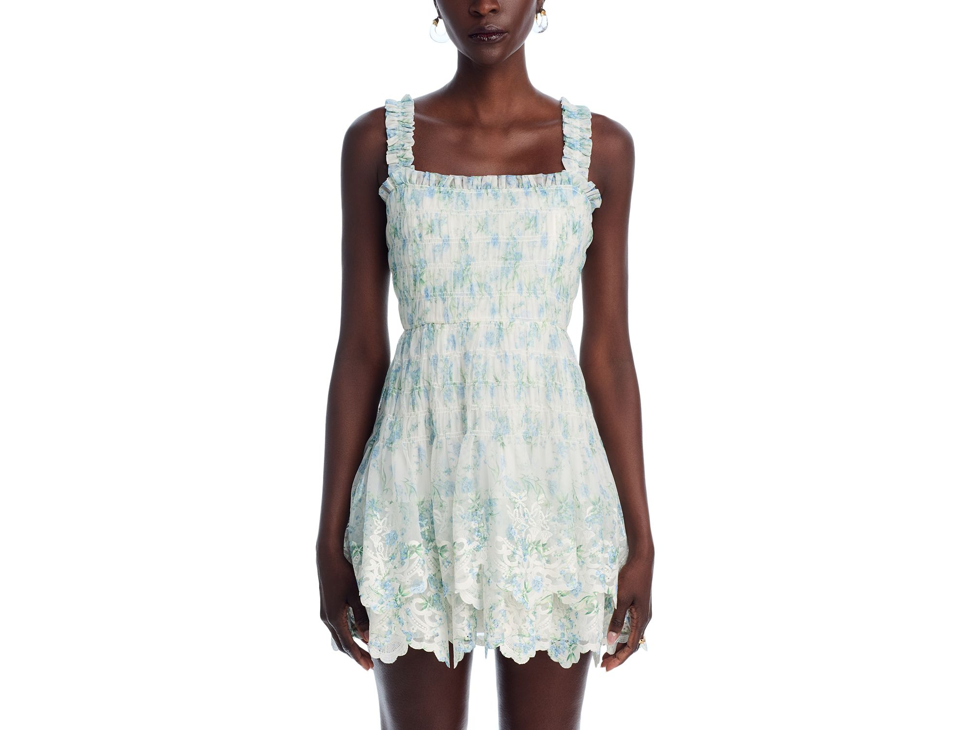 Flutter Trim Mini Dress - Exclusive — Image 5