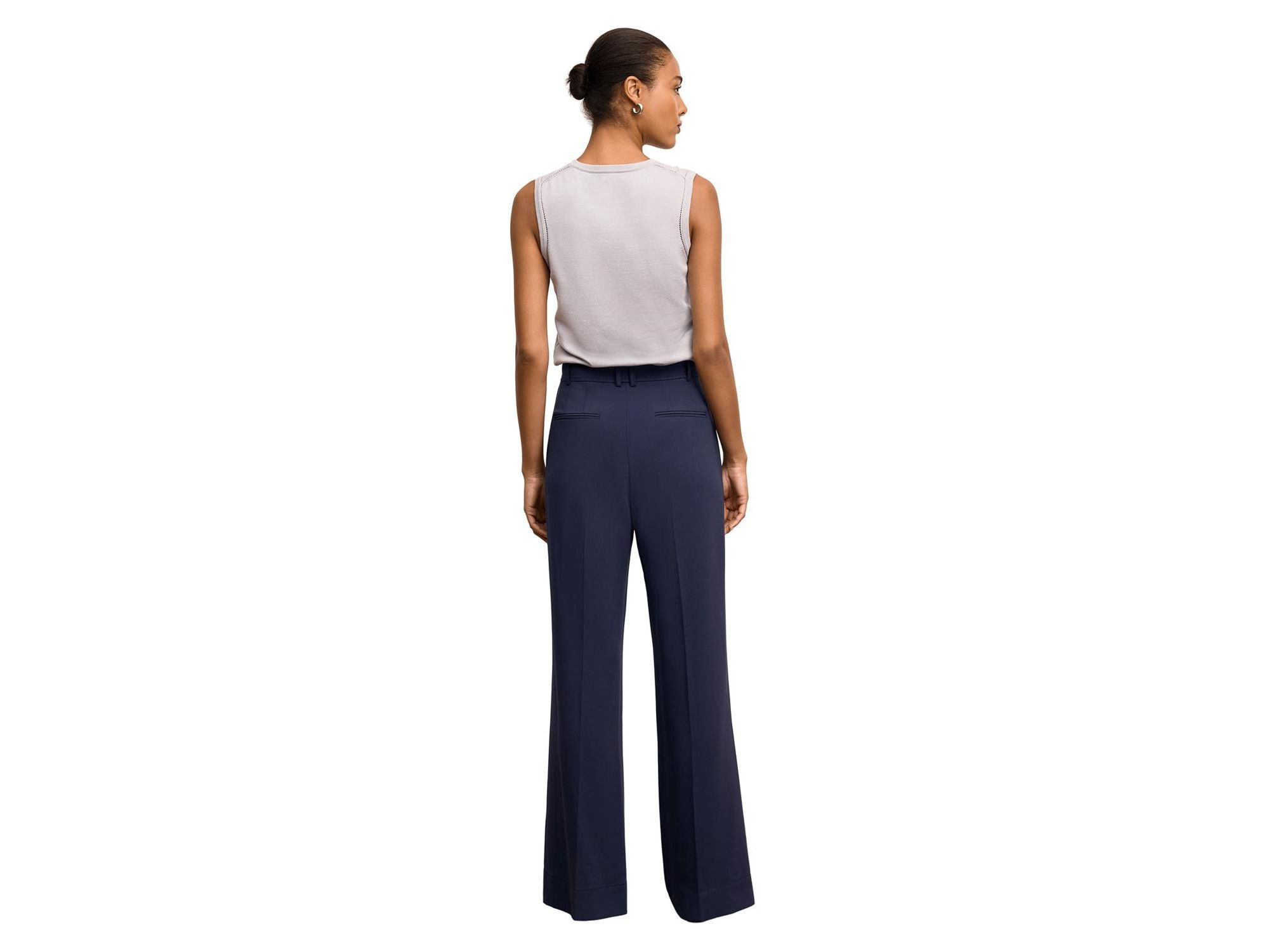 Crimmins Pointelle Cotton Silk Knit Tank — Image 4