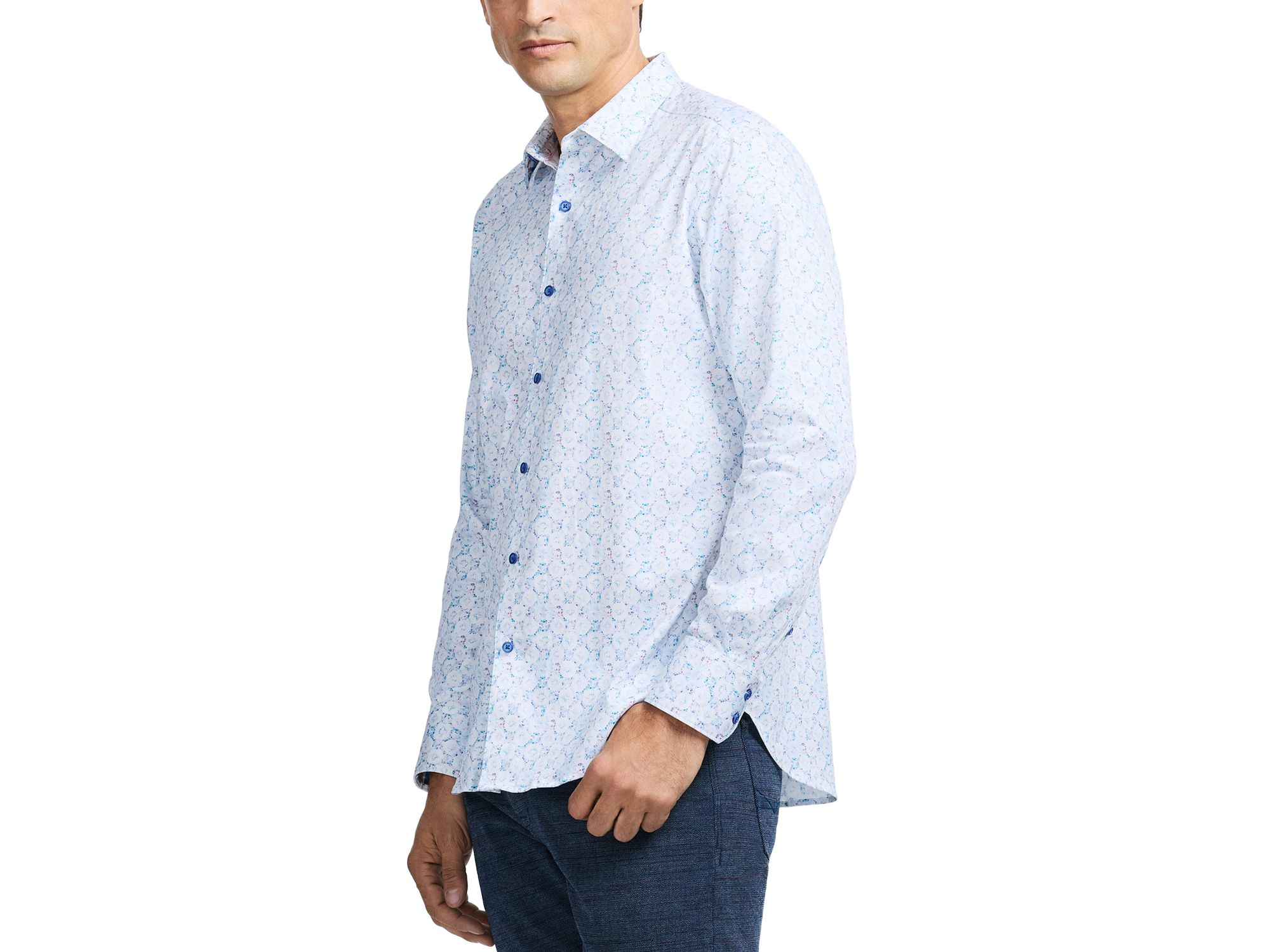 Bramston Cotton Blend Button Down Shirt — Image 4
