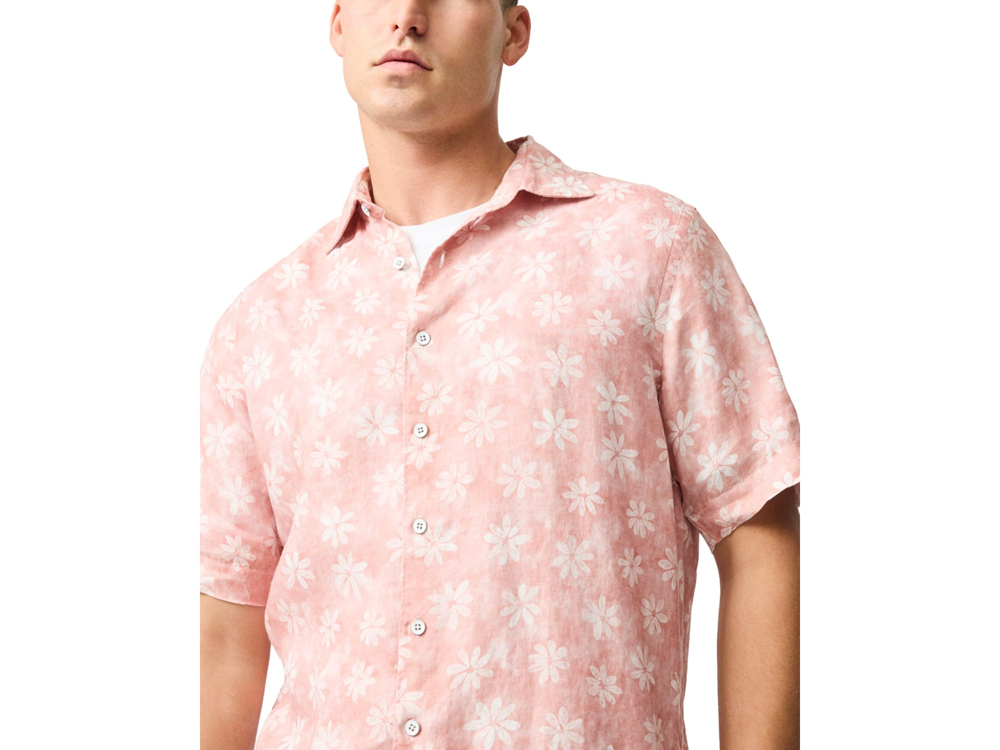 Belleknowes Regular Fit Short Sleeve Linen Shirt — Image 3