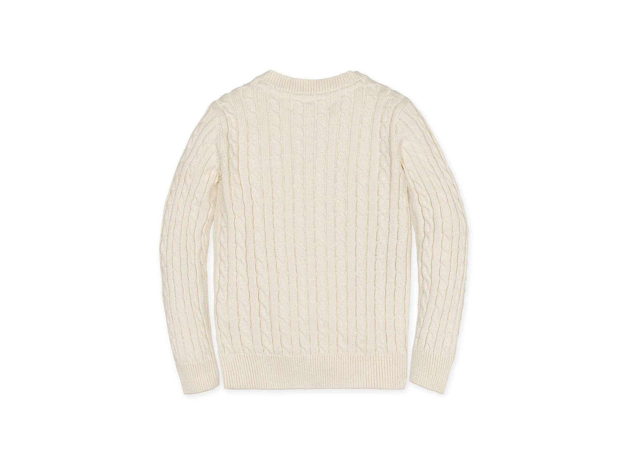 Boys' Organic Long Sleeve V-Neck Cable Sweater - Little Kid, Big Kid — Image 4