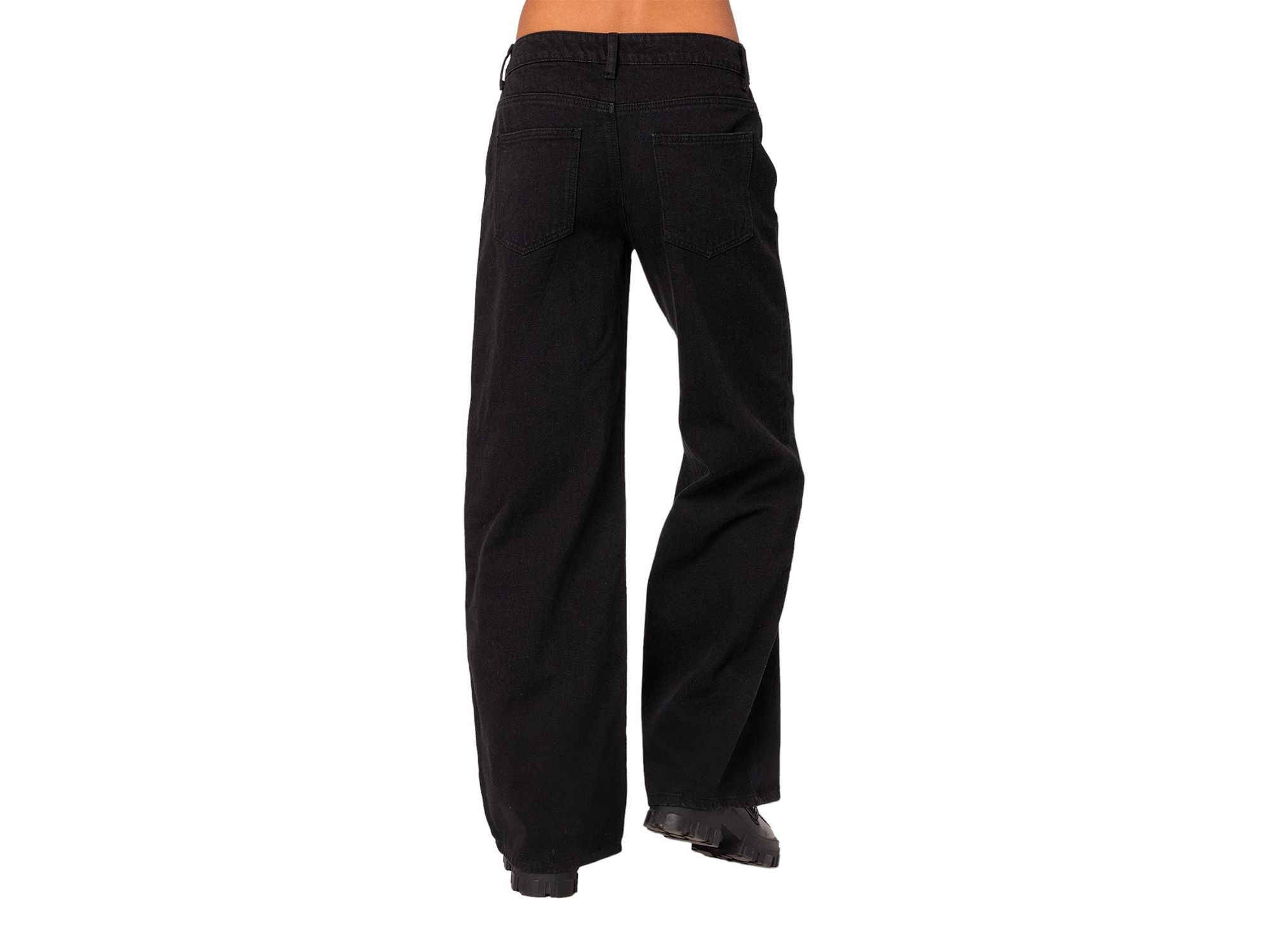 Daytime Low Rise Jeans in Black — Image 3