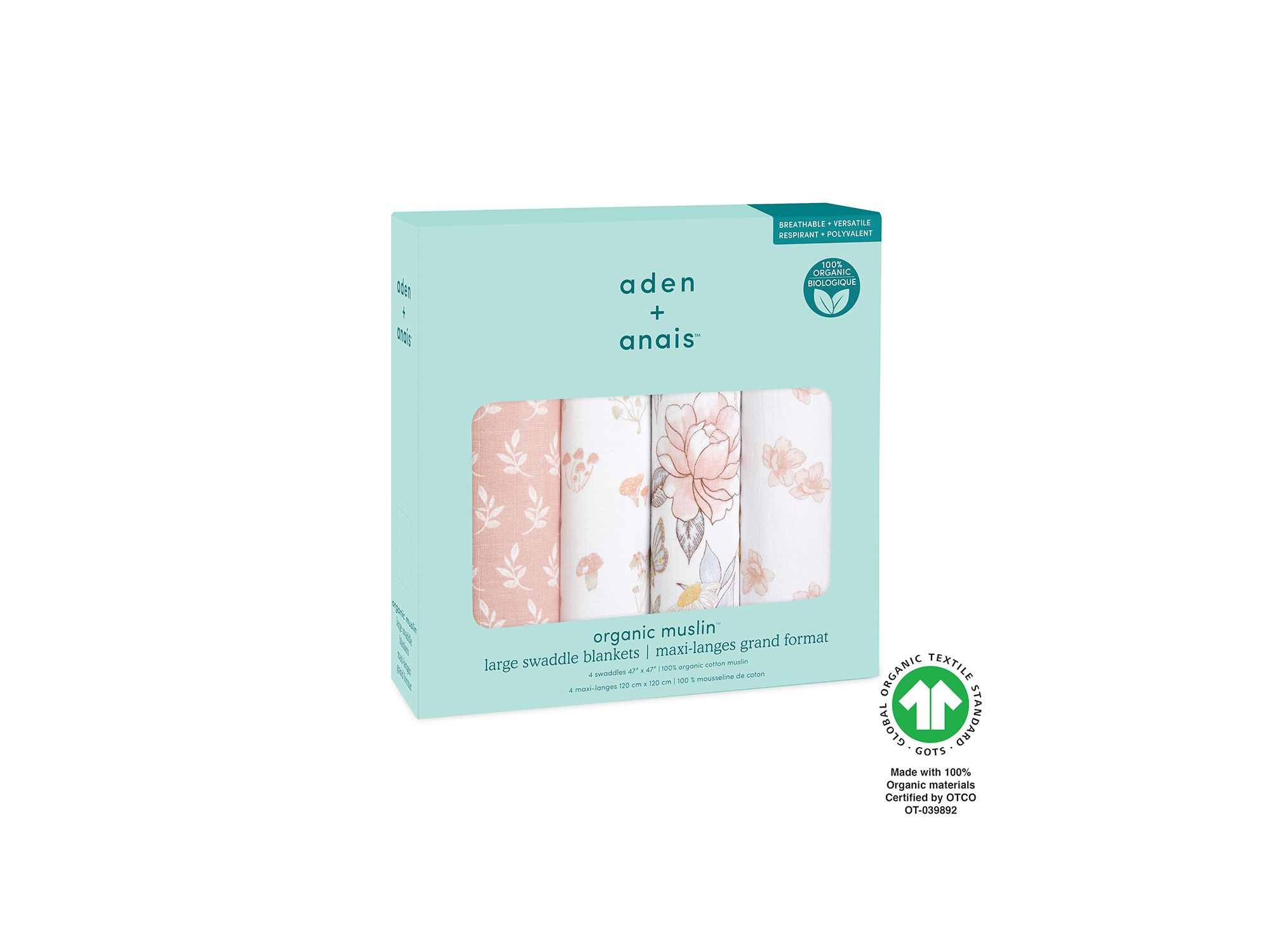 Muslin Swaddles, 4 Pack — Image 7