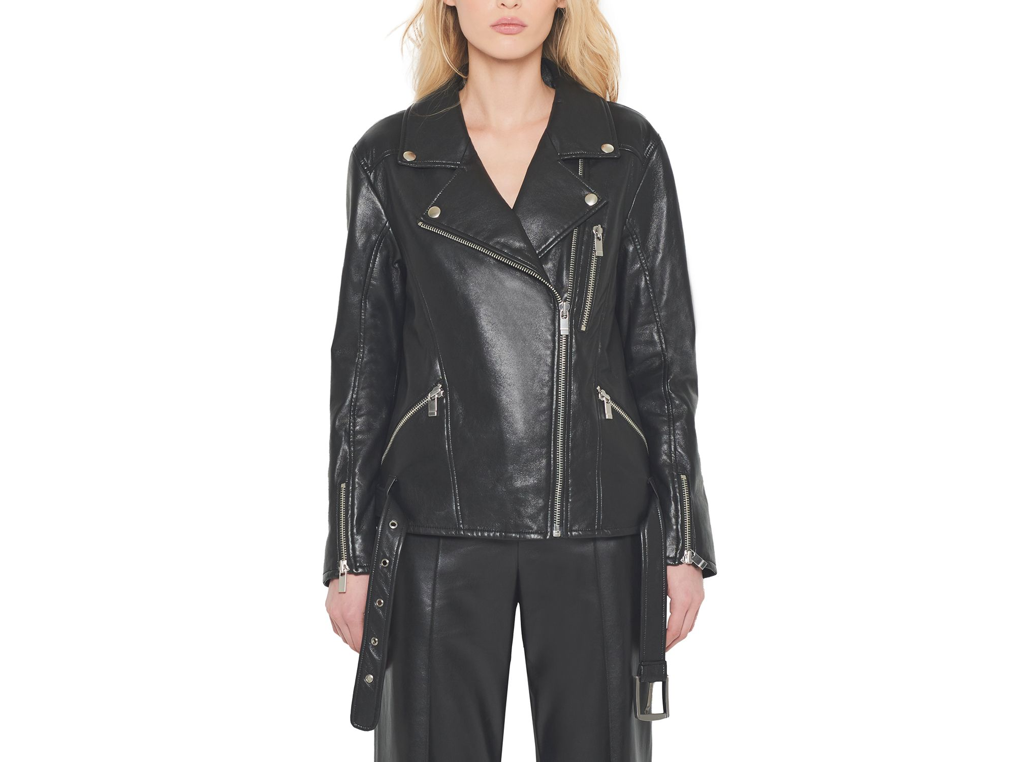 Brando Recycled Leather Boyfriend Jacket — Image 3