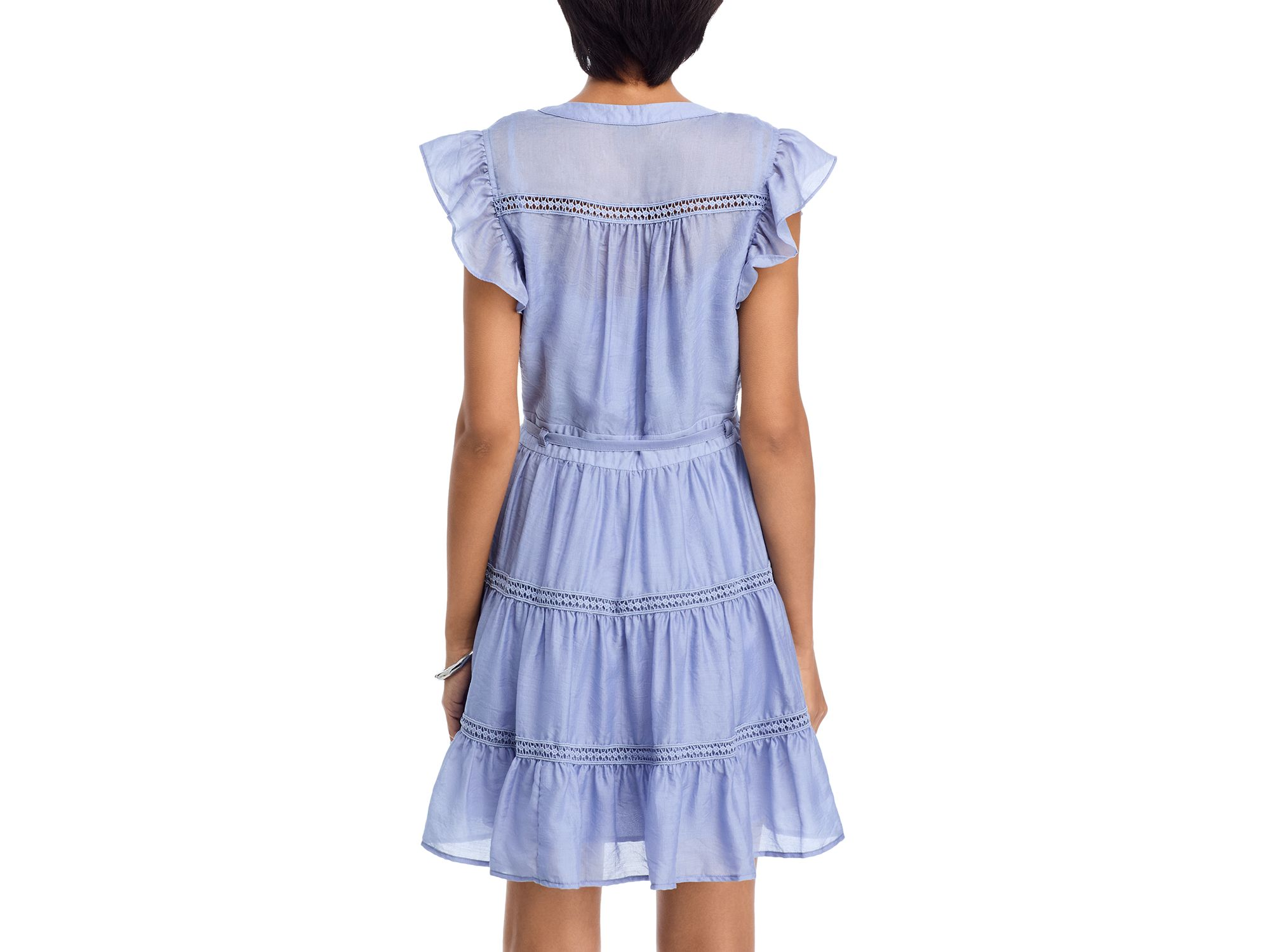 Ric Rac Flutter Sleeve Mini Dress - Exclusive — Image 4