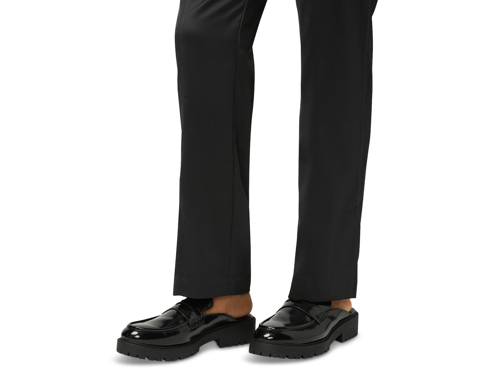 Satin Wide Leg Leggings — Image 5