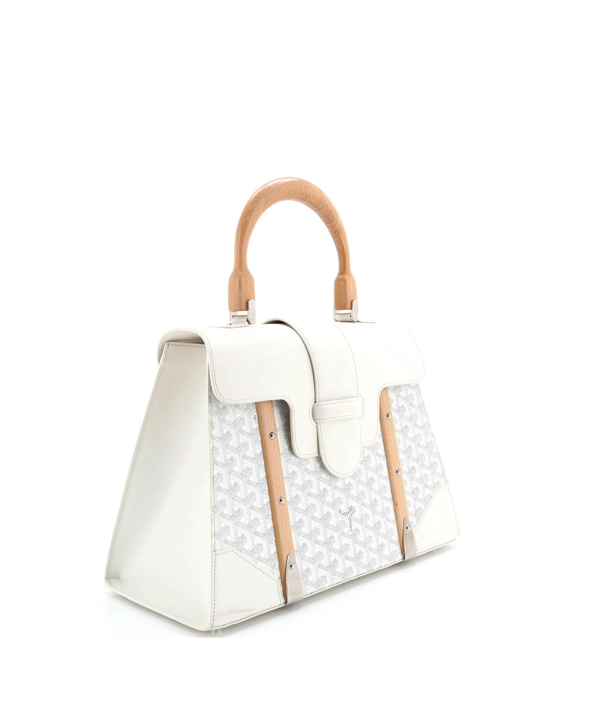 MM Saigon Top Handle Bag Coated Canvas with Leather — Image 5