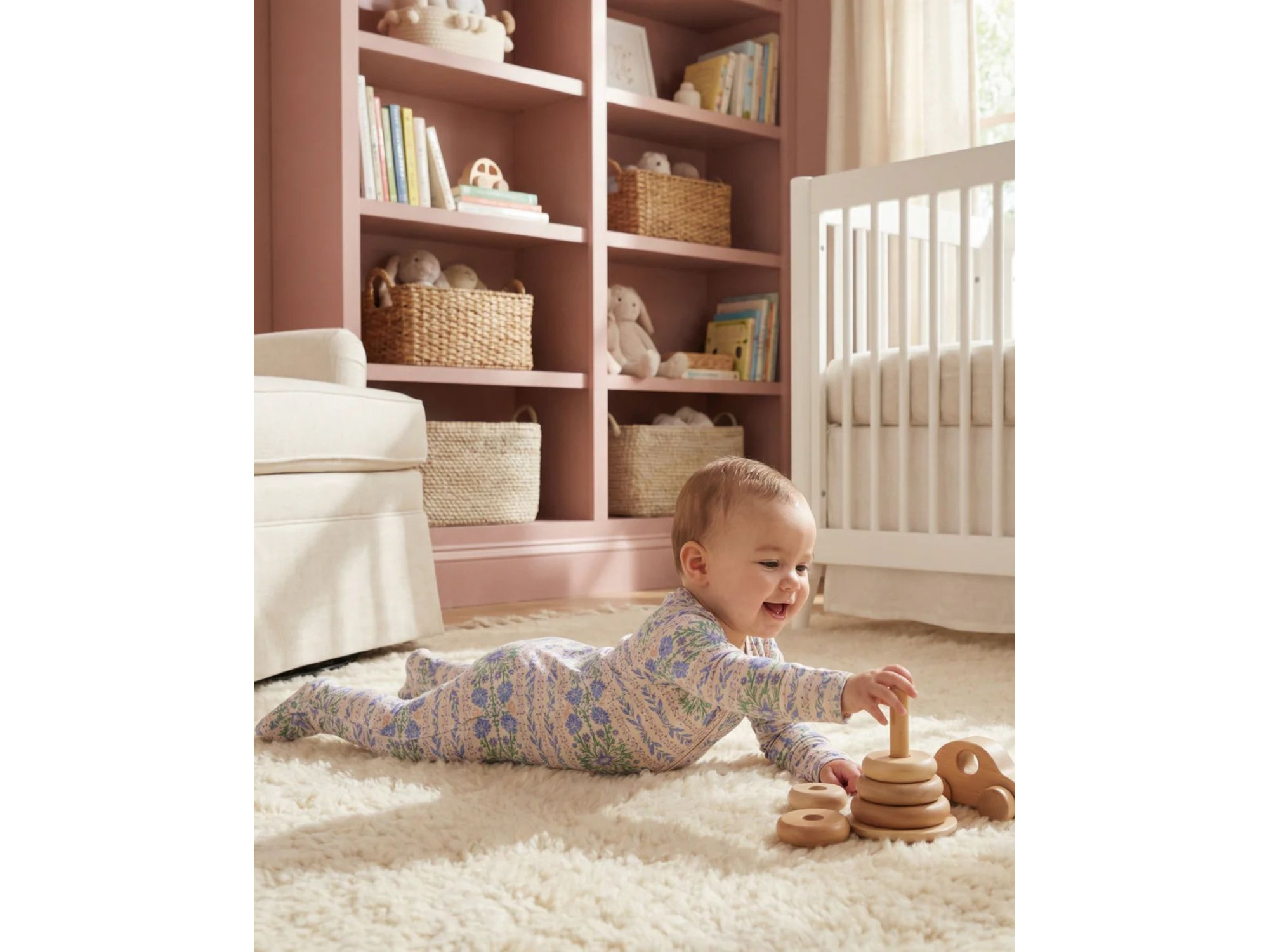 Girls' Spring Cascade Bamboo Sleeper - Baby — Image 3
