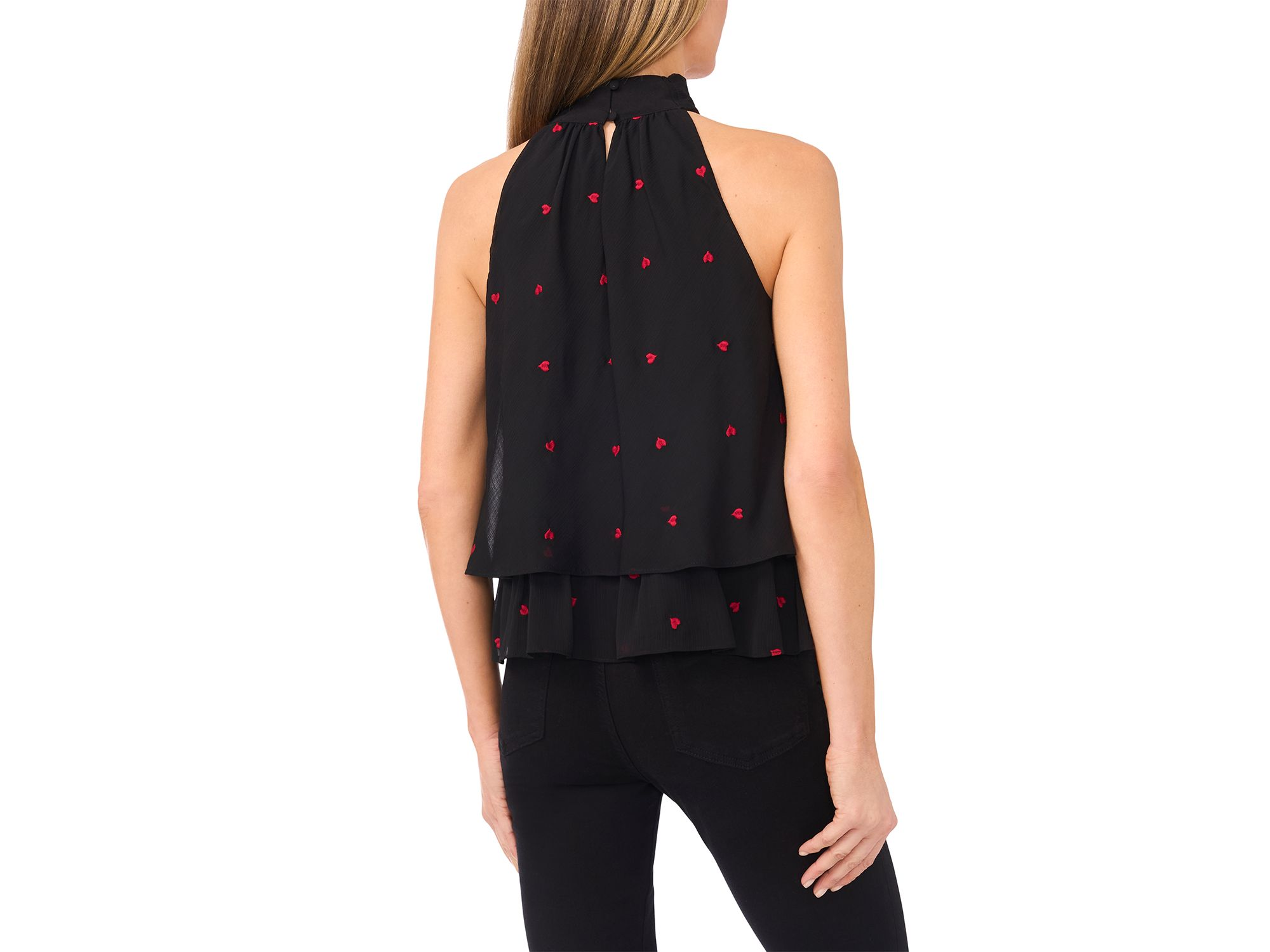 Tiered Halter Bow Tie Top — Image 3