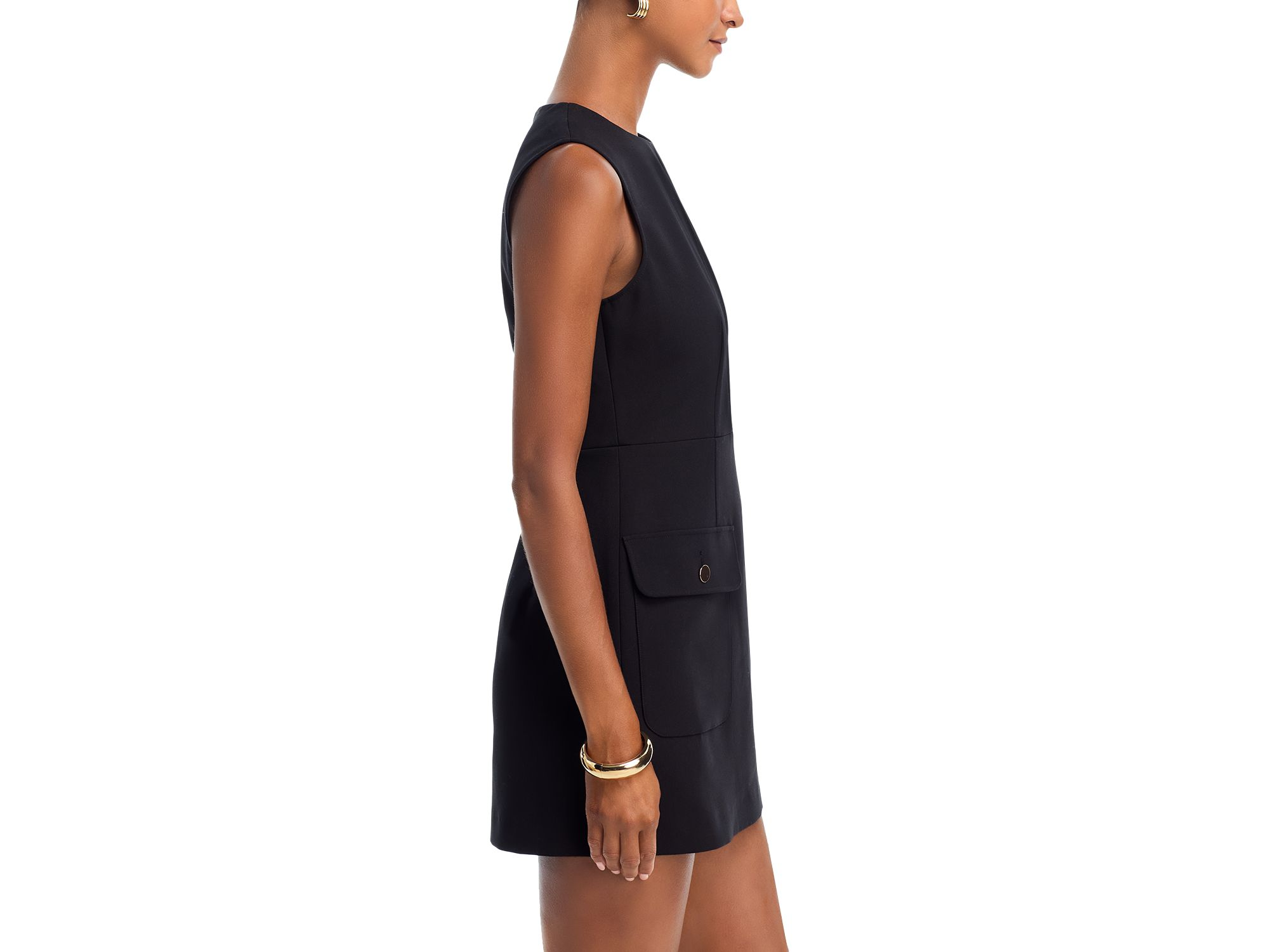 Azra Twill Sleeveless Dress — Image 7