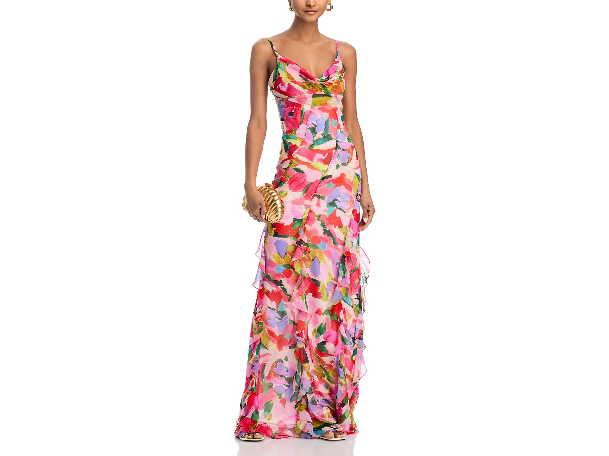 Abstract Print Gown - Exclusive — Image 3