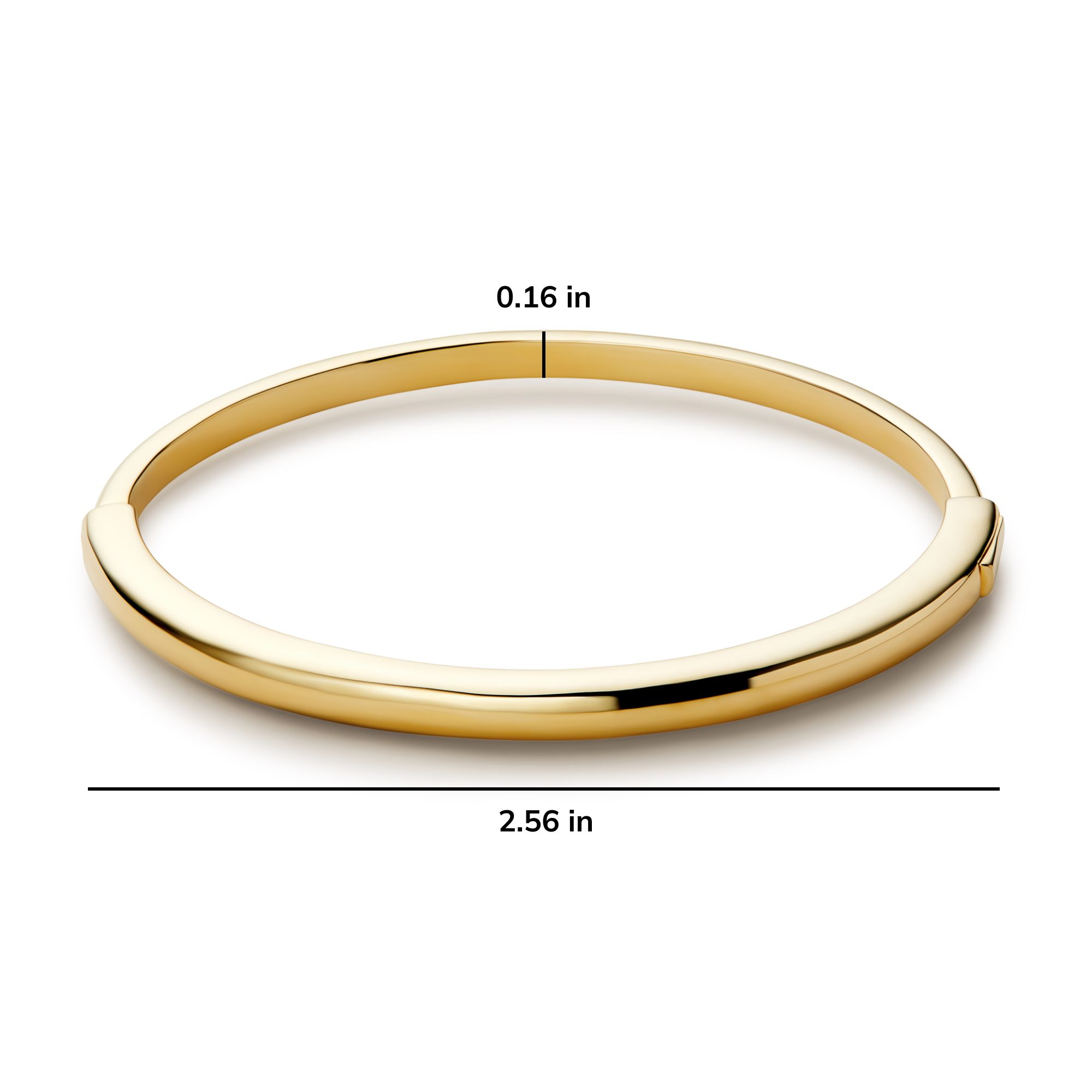Gold Bangle Bracelet - Brynley — Image 6