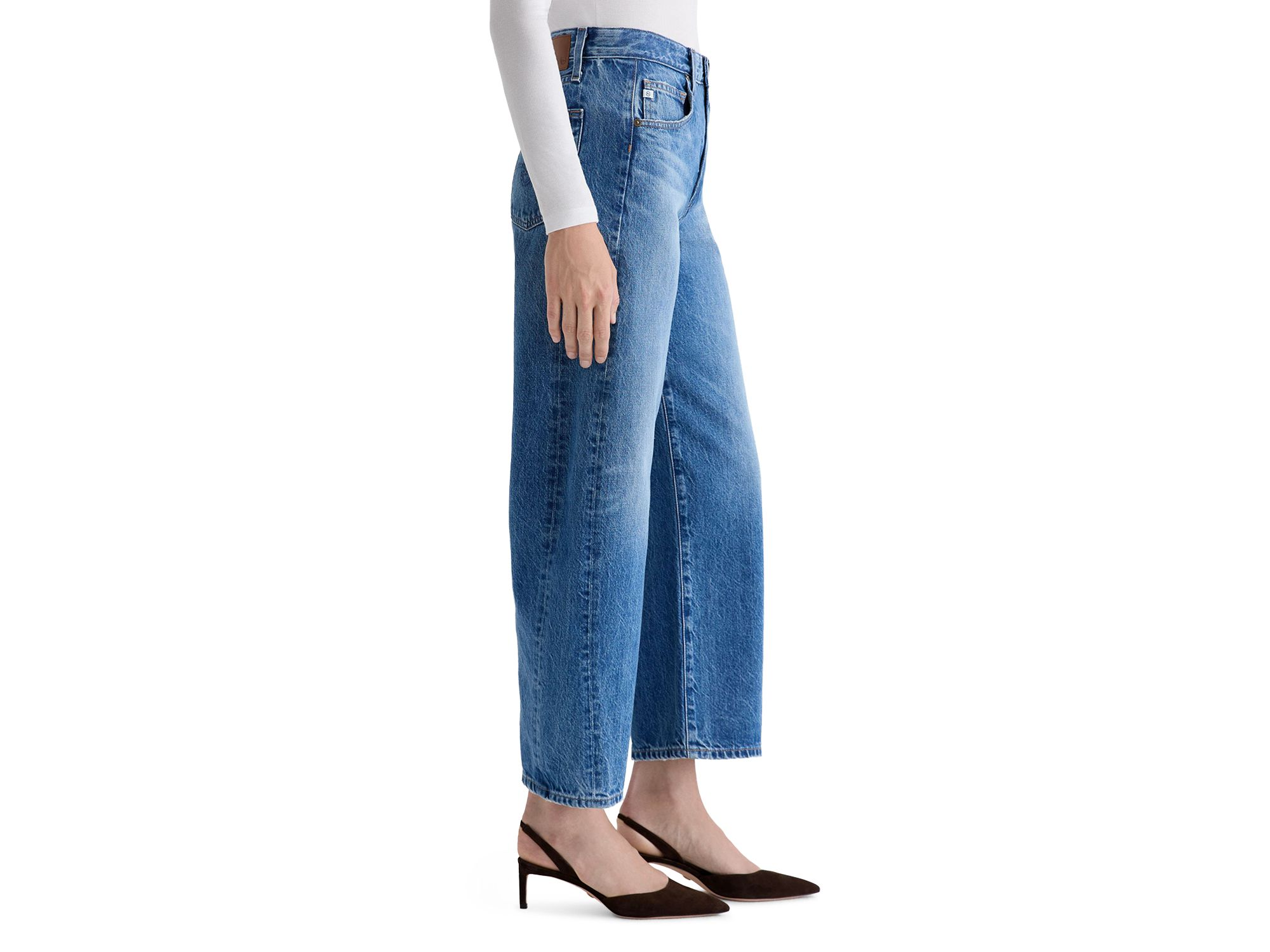 Hattie High Rise Barrel Leg Jeans in Candid — Image 6